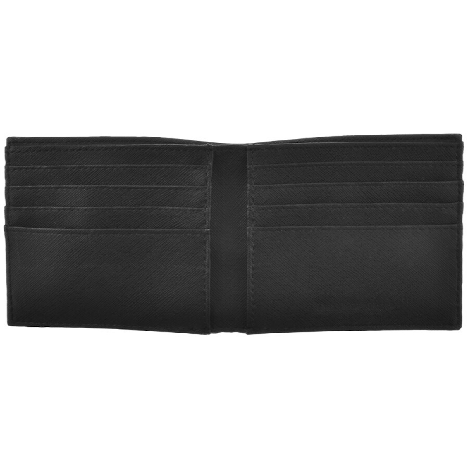 Shop Armani Collezioni Emporio Armani Bilfold Wallet Black