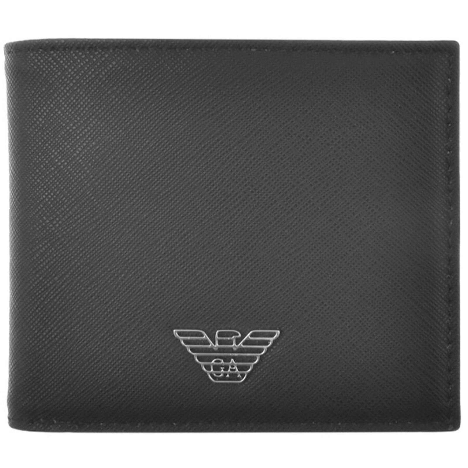 Shop Armani Collezioni Emporio Armani Bilfold Wallet Black