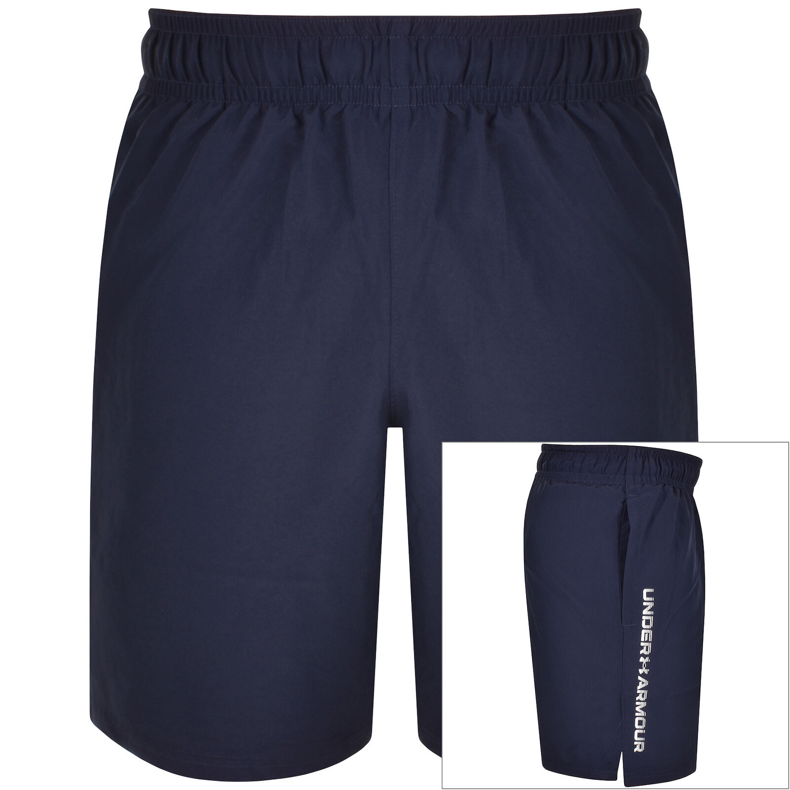 Shop Under Armour Logo Shorts Navy