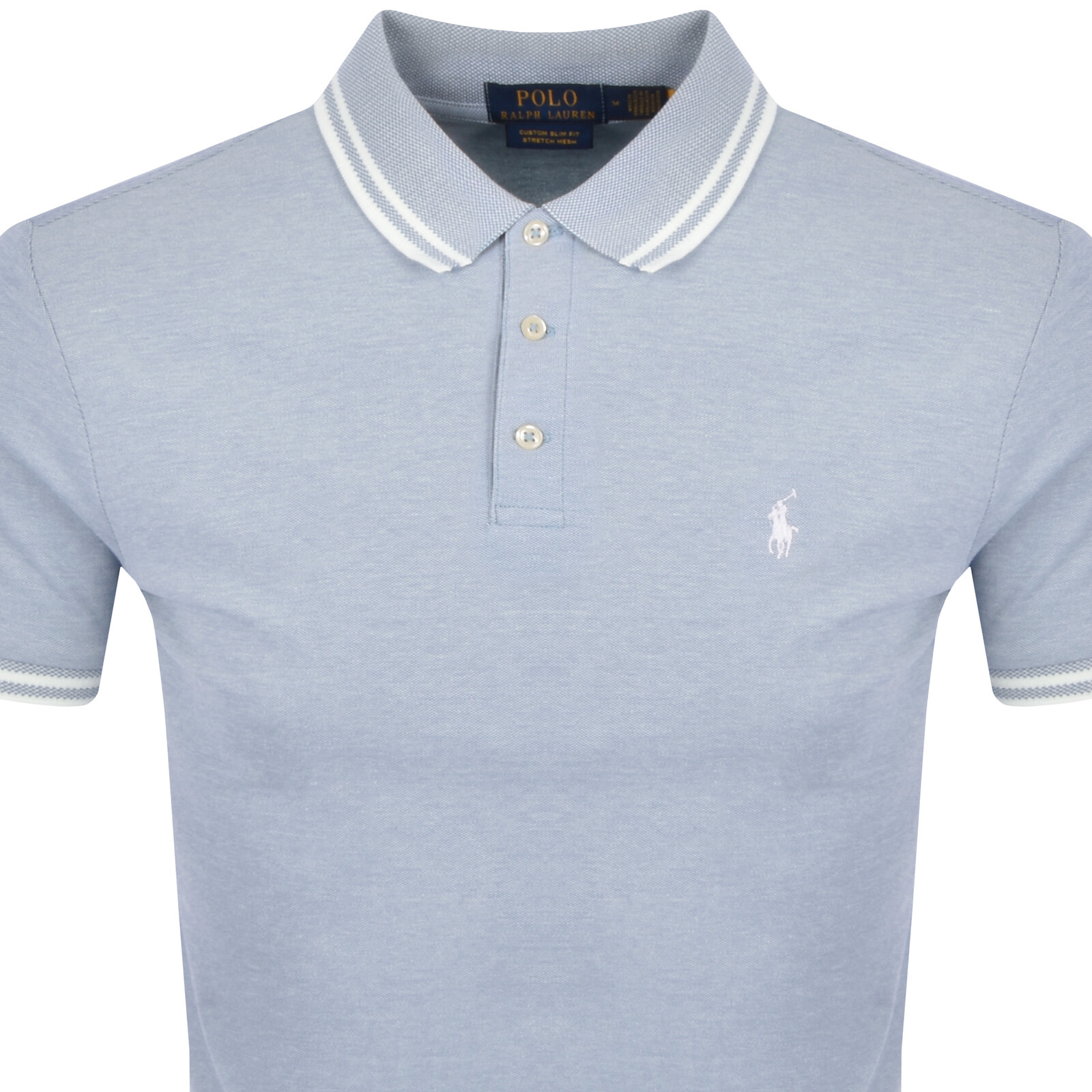 Shop Ralph Lauren Classic Slim Fit Polo T Shirt Blue