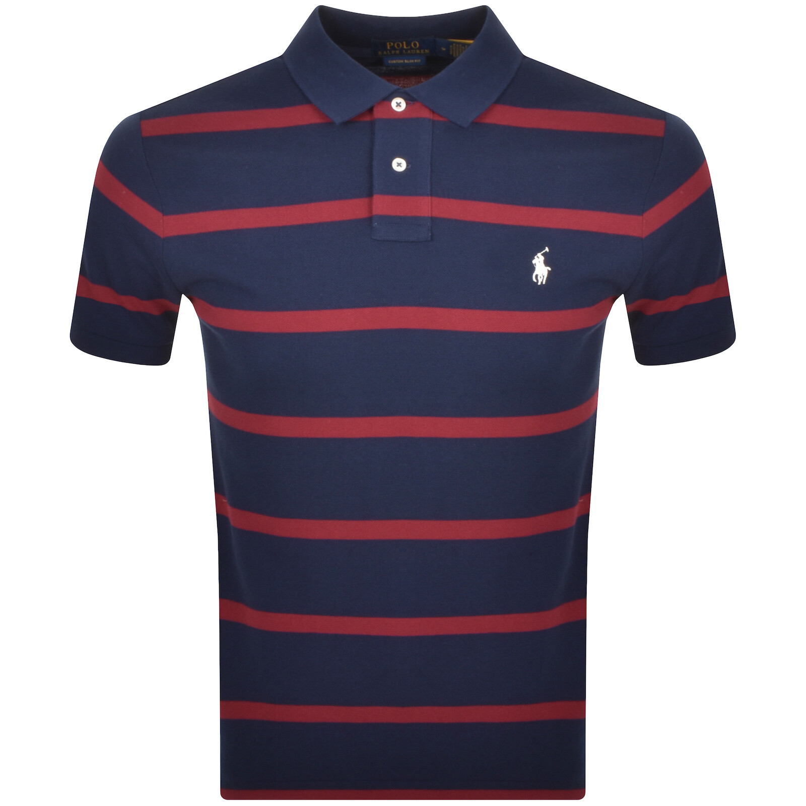 Shop Ralph Lauren Classic Slim Fit Polo T Shirt Navy