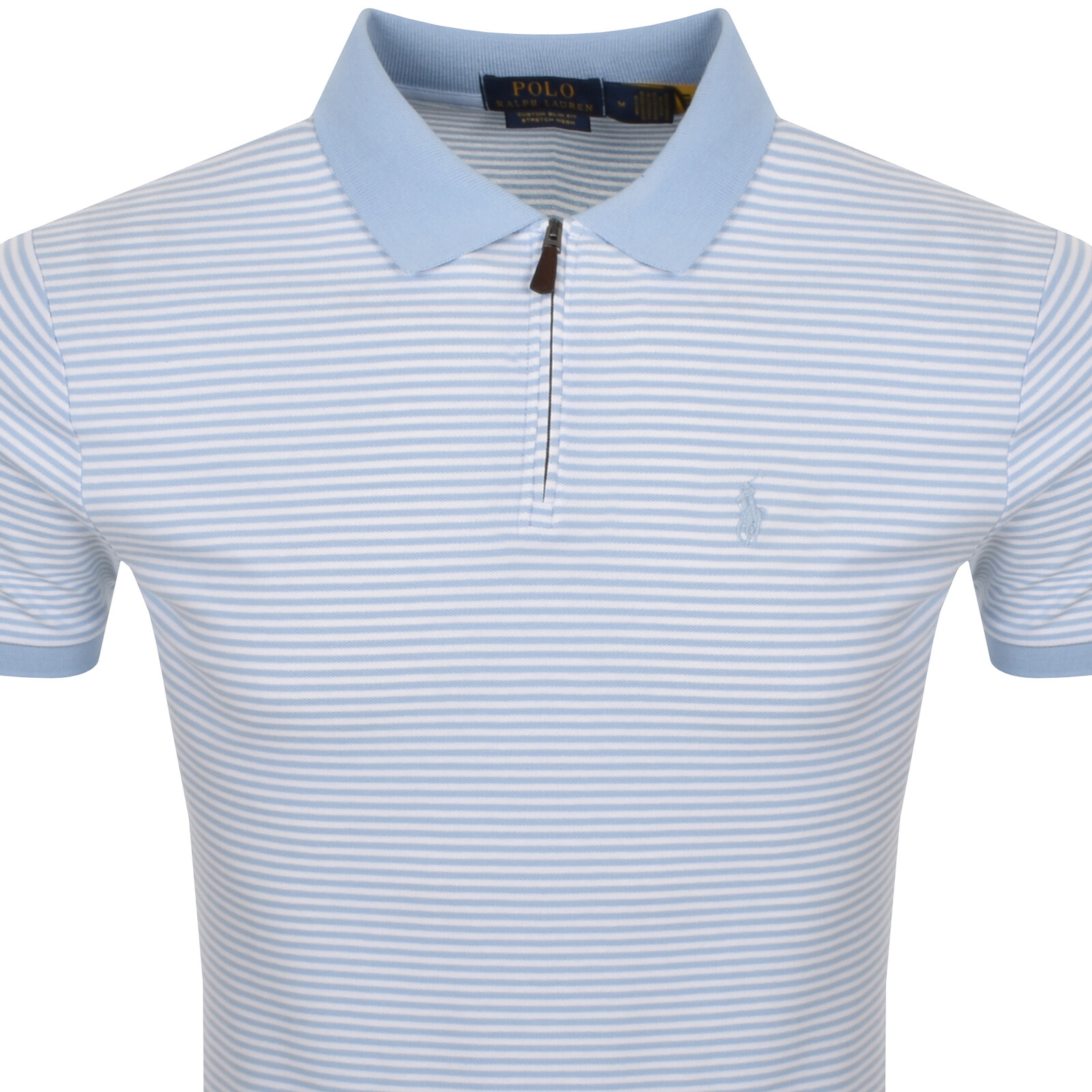 Shop Ralph Lauren Slim Fit Polo T Shirt Blue