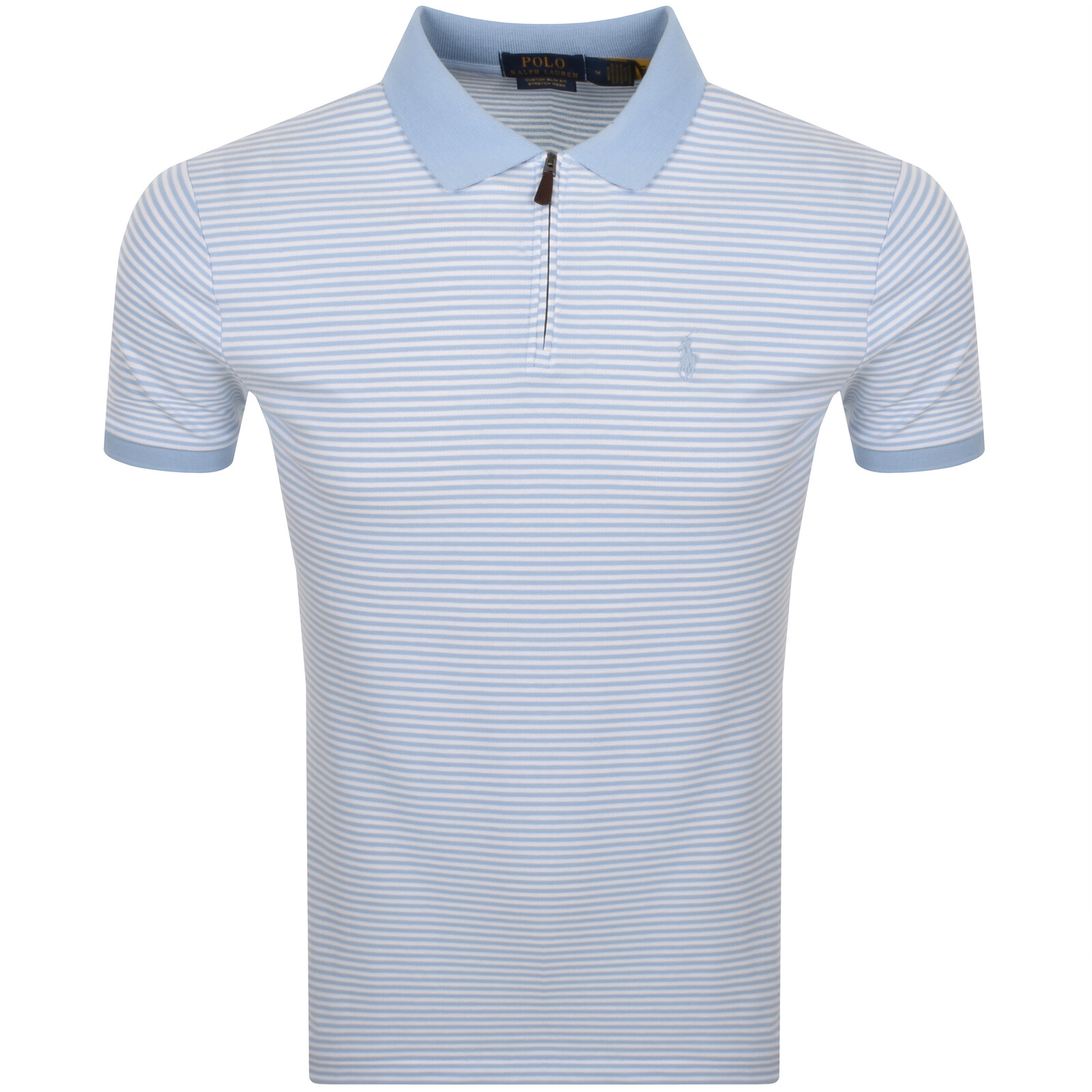 Shop Ralph Lauren Slim Fit Polo T Shirt Blue