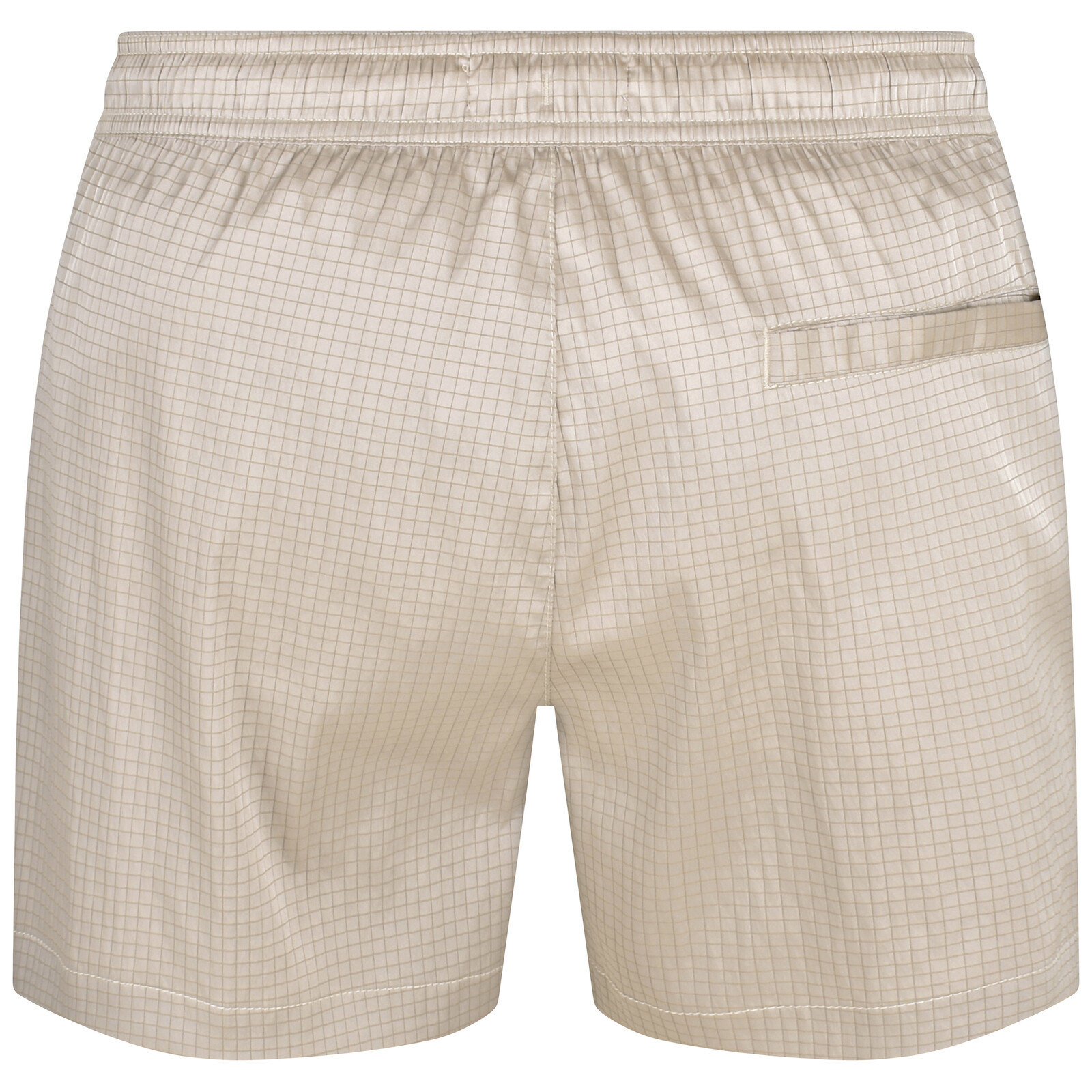 Shop Calvin Klein Check Swim Shorts Beige