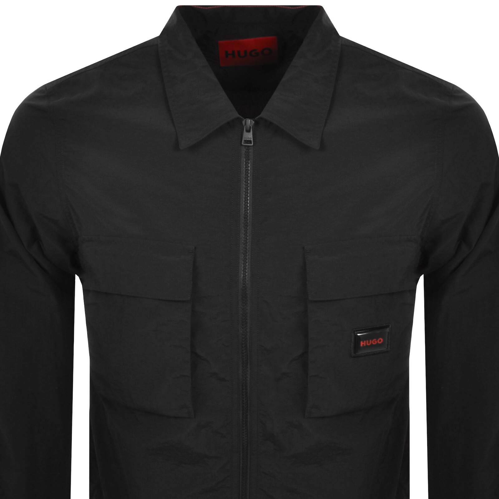 Shop Hugo Eselio Overshirt Black