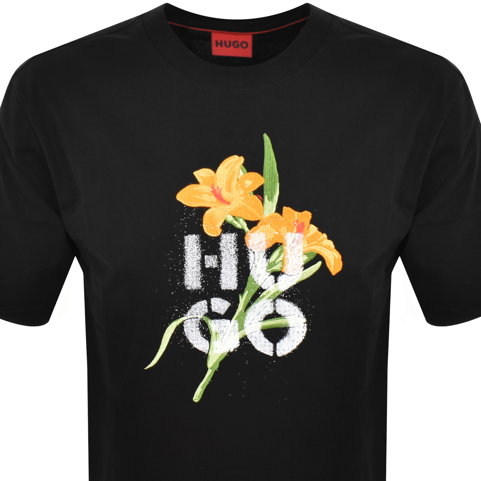 Shop Hugo Dilablumi T Shirt Black