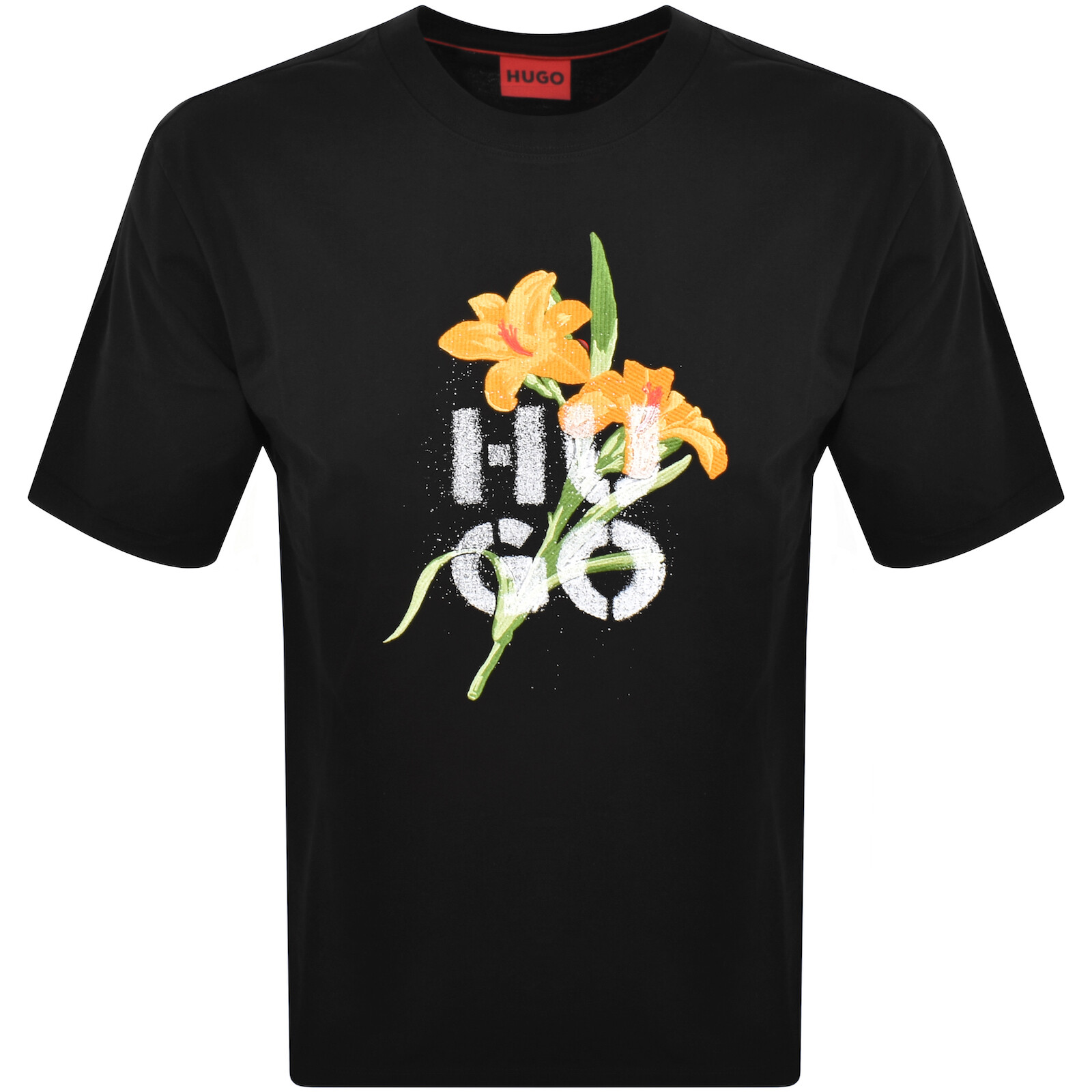 Shop Hugo Dilablumi T Shirt Black