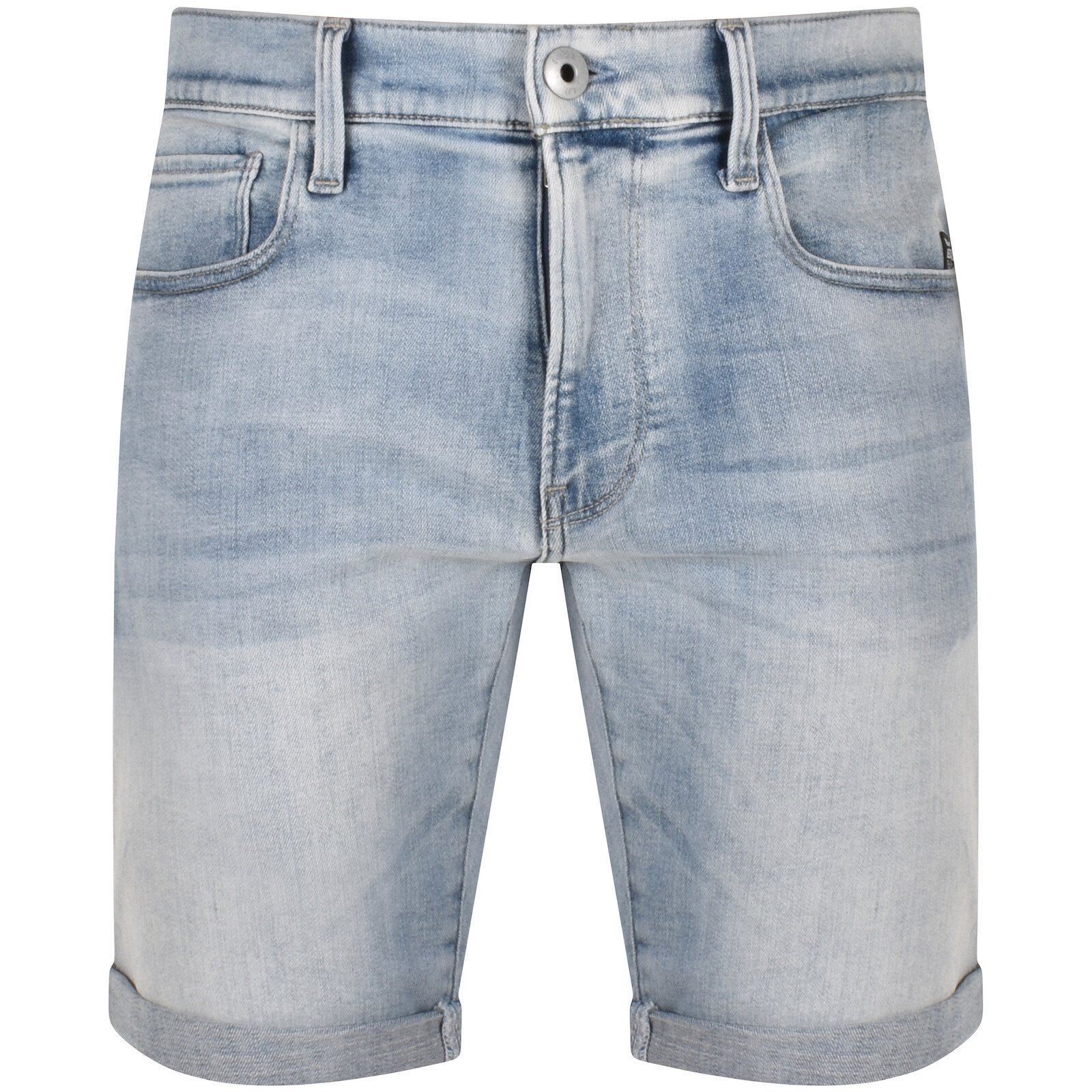 G-star G Star Raw 3301 Slim Shorts Light Wash Blue