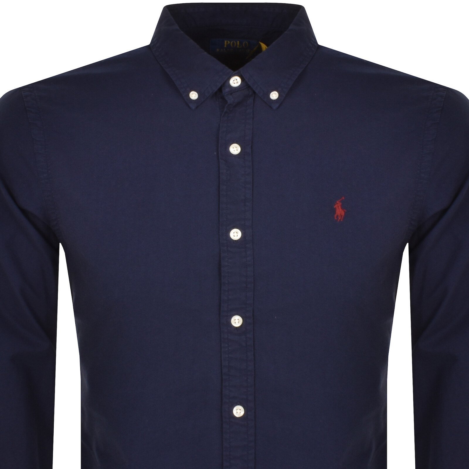 Shop Ralph Lauren Slim Fit Oxford Sport Shirt Navy