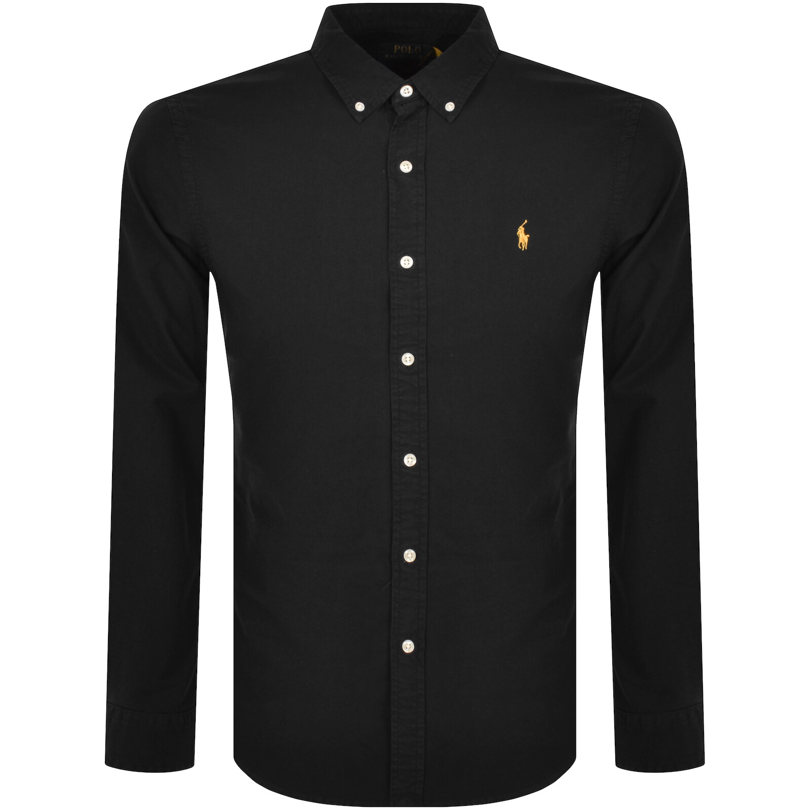 Shop Ralph Lauren Slim Fit Oxford Sport Shirt Black