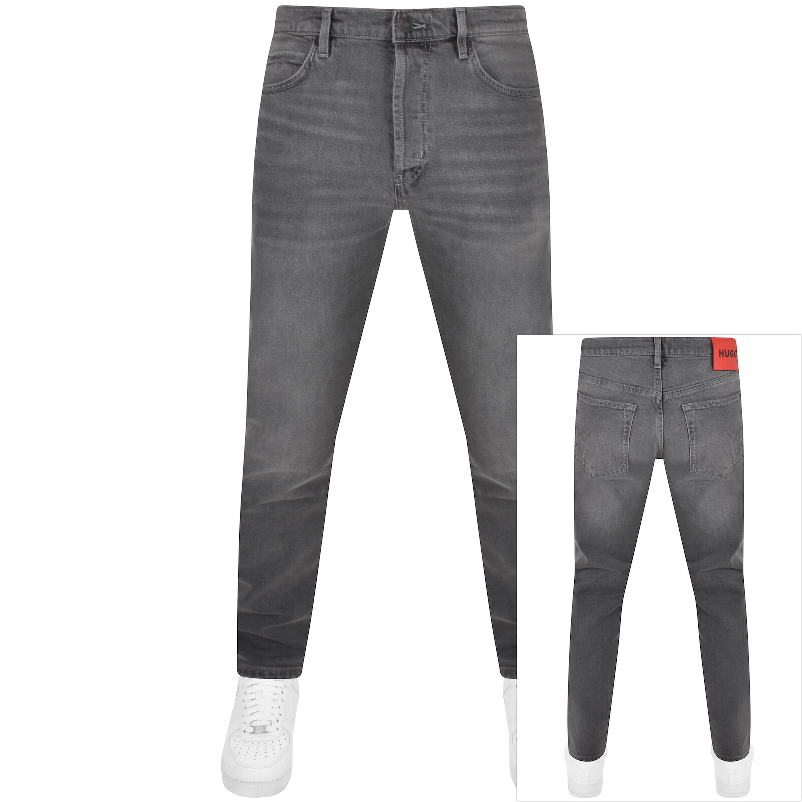 Hugo 634 Tapered Fit Jeans Grey In Gray