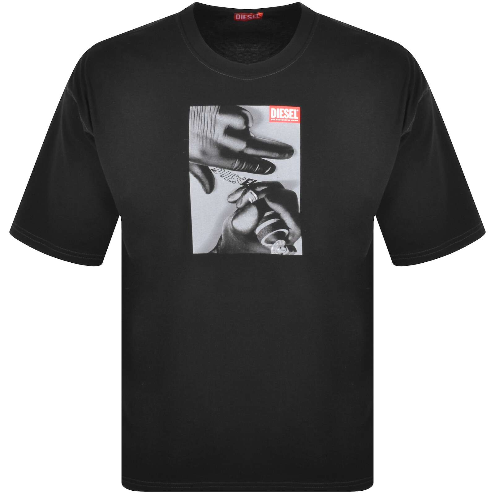 Shop Diesel T Boxt K4 T Shirt Black