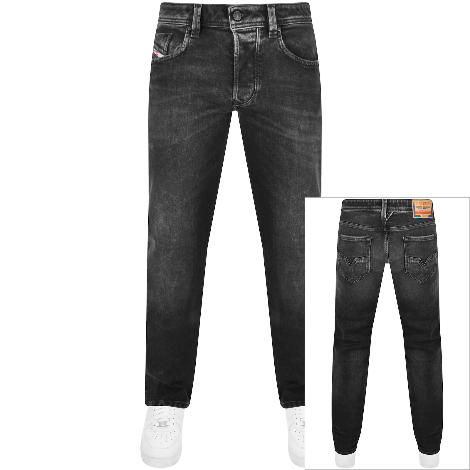 Shop Diesel 1985 Larkee Regular Fit Jeans Black