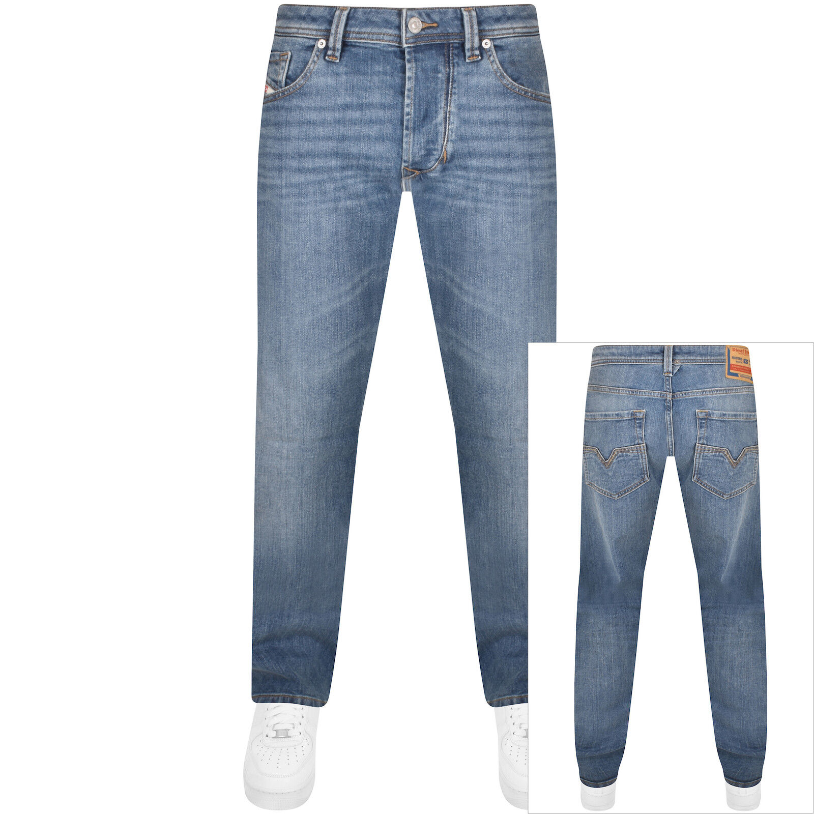 Shop Diesel Larkee Light Wash Regular Fit Jeans Blue