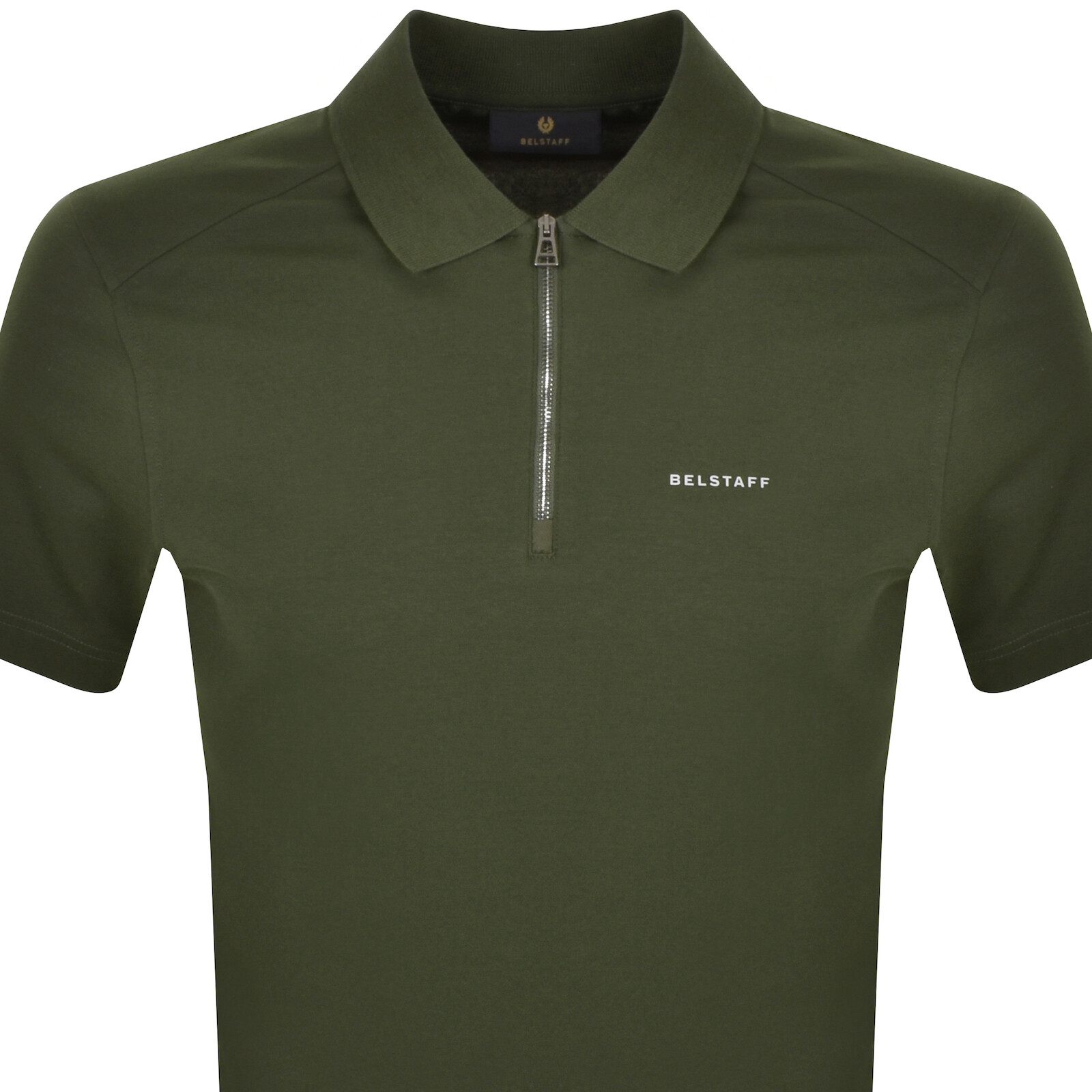 Shop Belstaff Alloy Polo T Shirt Green