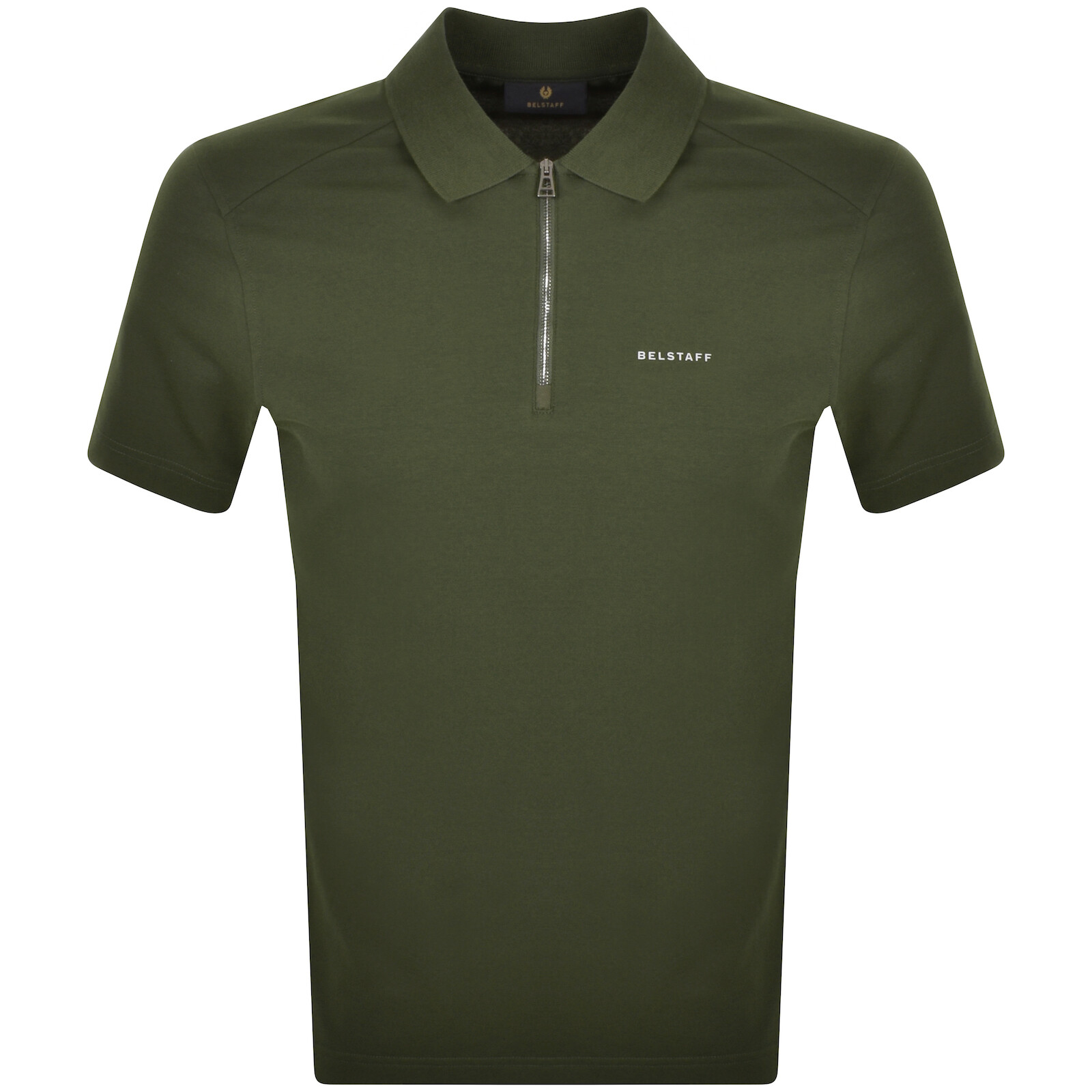 Shop Belstaff Alloy Polo T Shirt Green