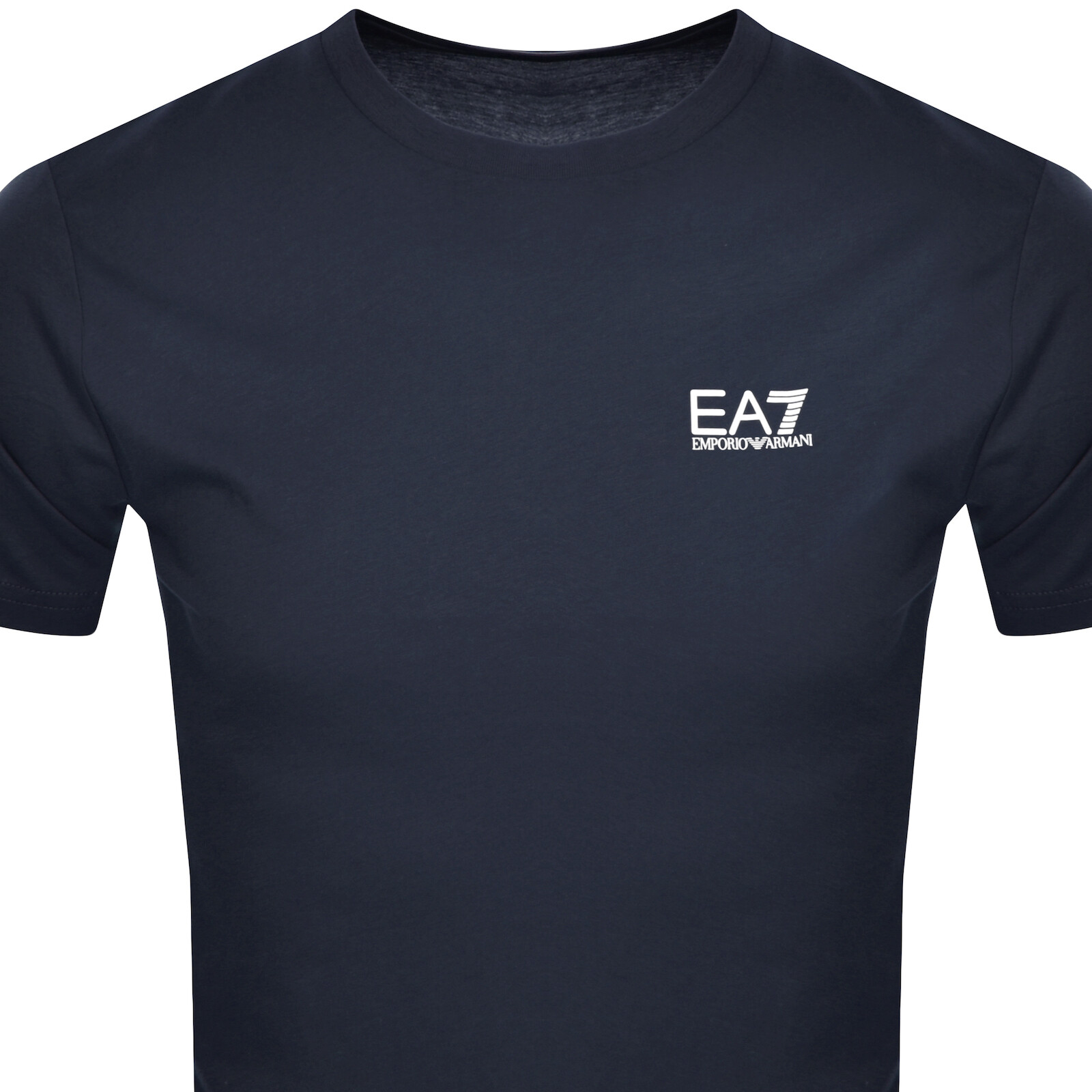 Ea7 Logo Series Cotton-jersey T-shirt In Navy