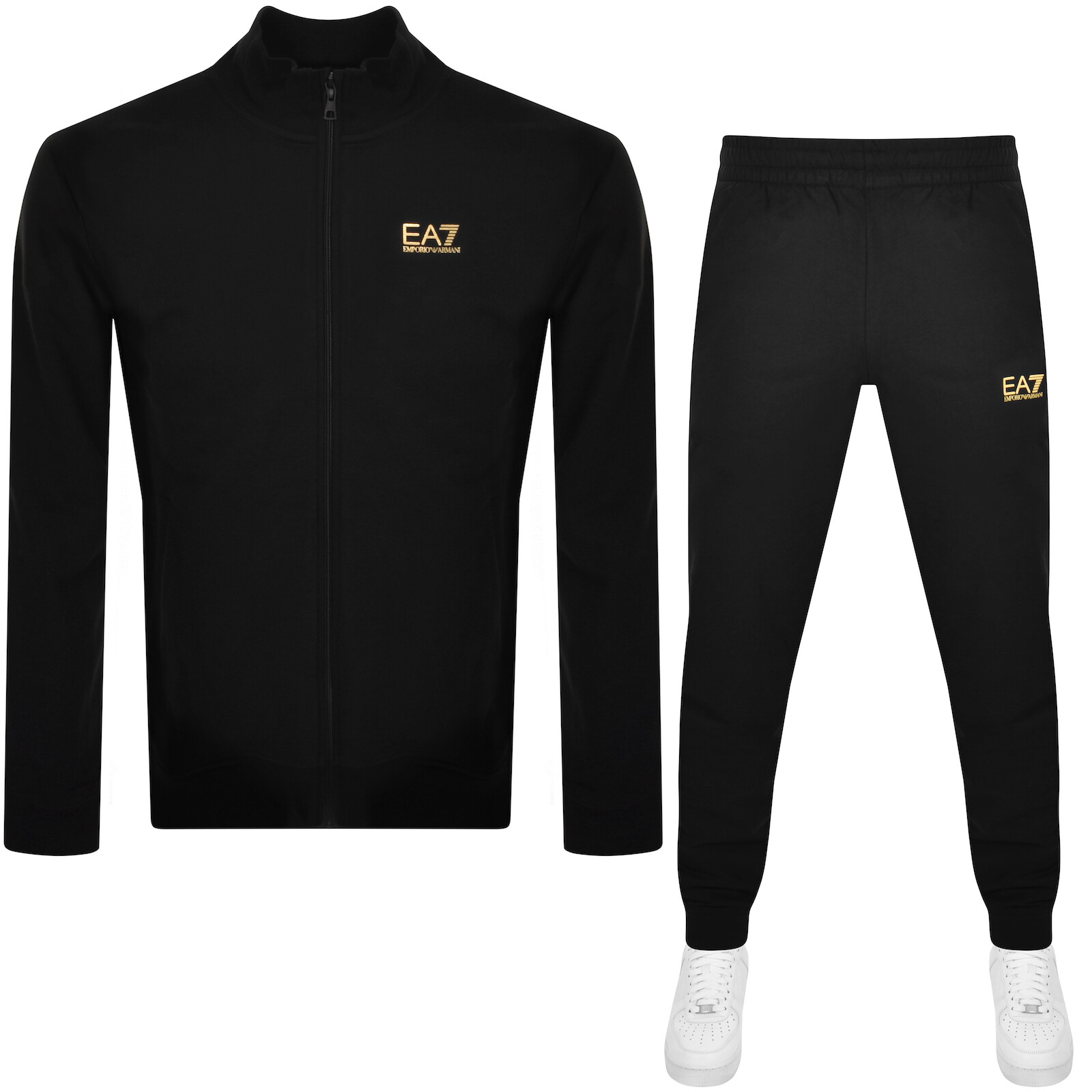 Ea7 Emporio Armani Core Id Tracksuit Black In Black
