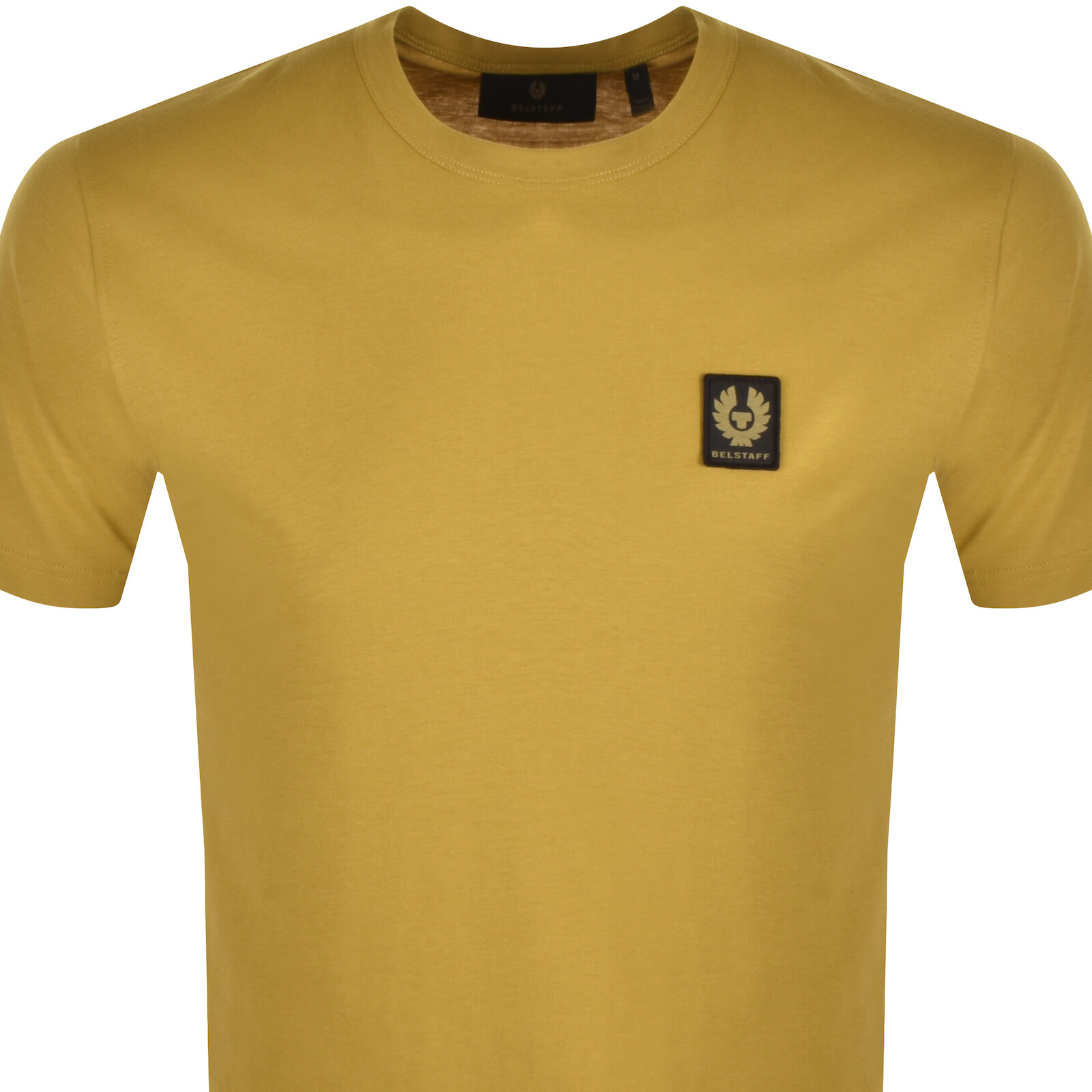 Shop Belstaff Featherweight Logo T Shirt Yellow