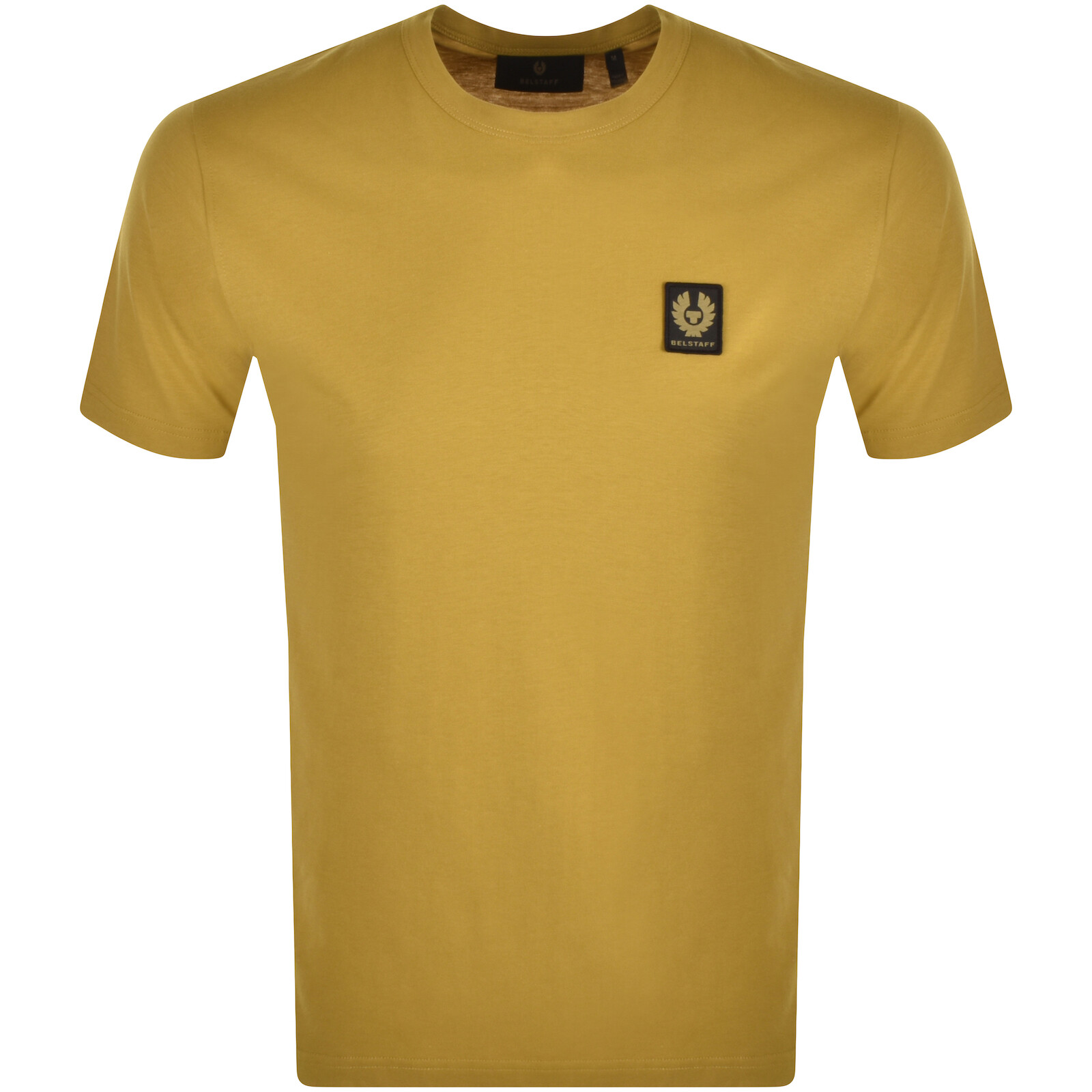 Shop Belstaff Featherweight Logo T Shirt Yellow