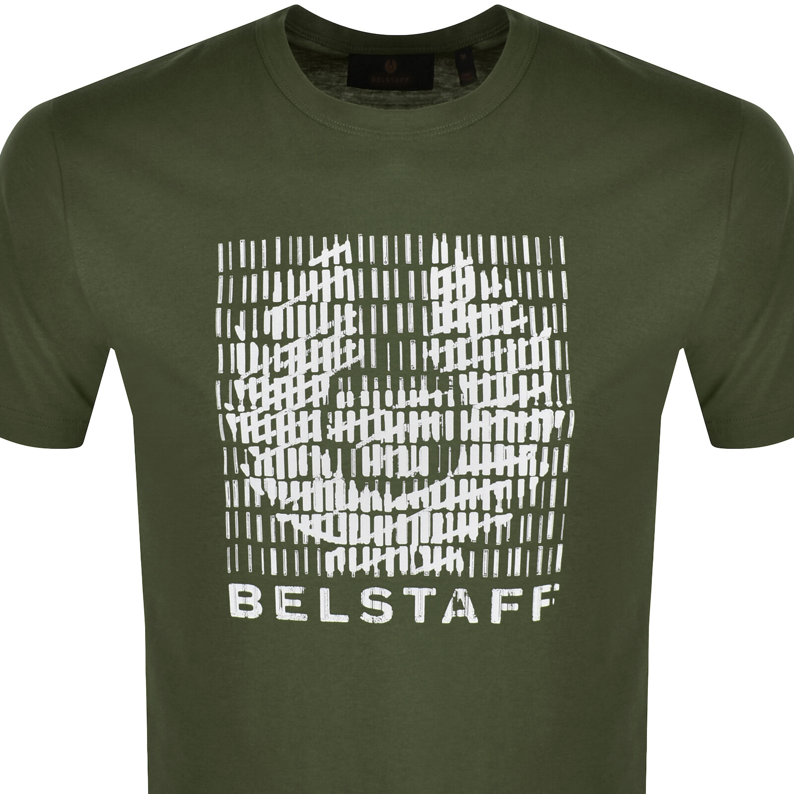 Shop Belstaff Short Sleeve Match T Shirt Green