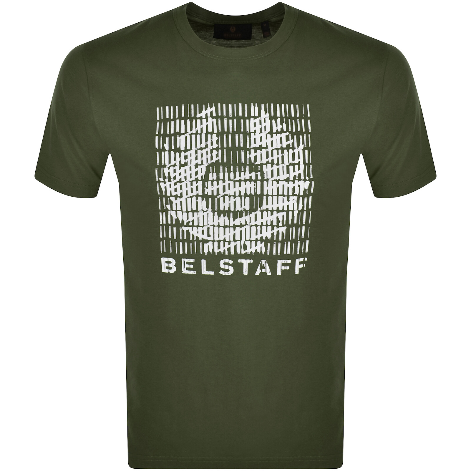 Shop Belstaff Short Sleeve Match T Shirt Green