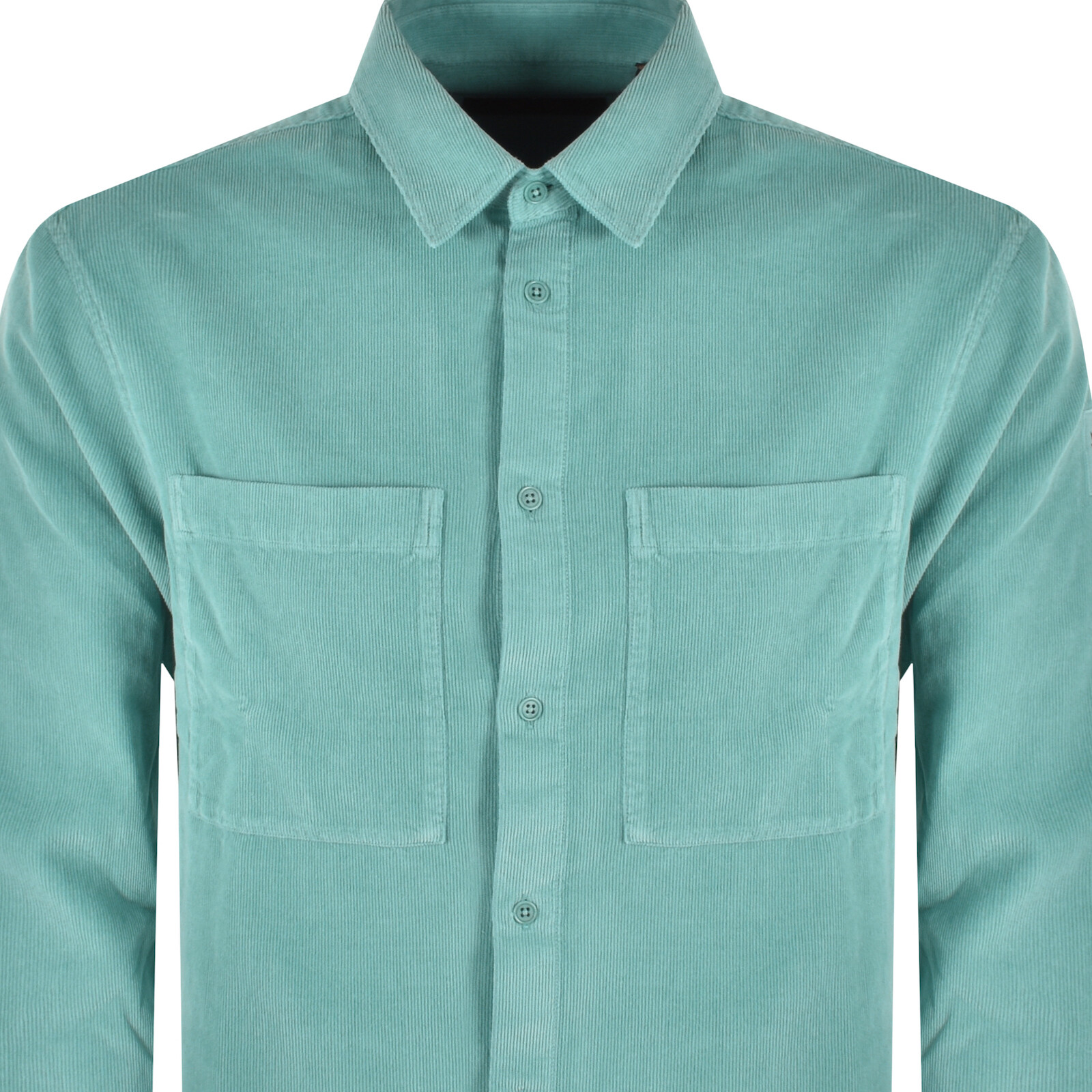 Shop Belstaff Foundry Relaxed Fit Corduroy Shirt Blue