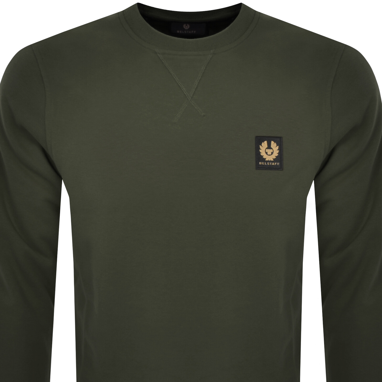 Shop Belstaff Crew Neck Sweatshirt Green