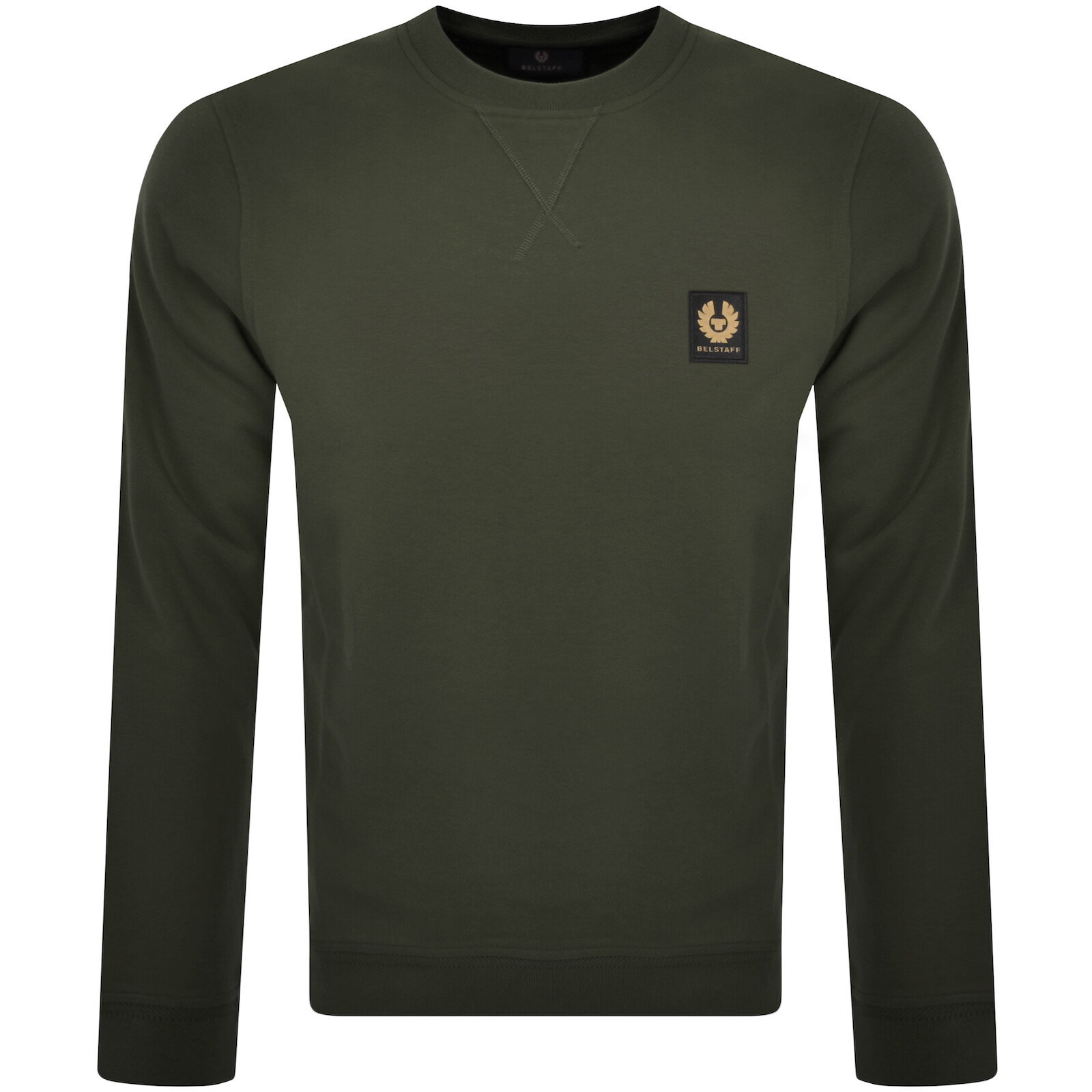 Shop Belstaff Crew Neck Sweatshirt Green