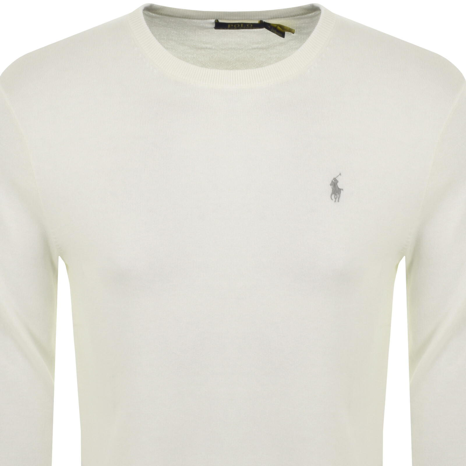 Shop Ralph Lauren Crew Neck Knit Jumper White