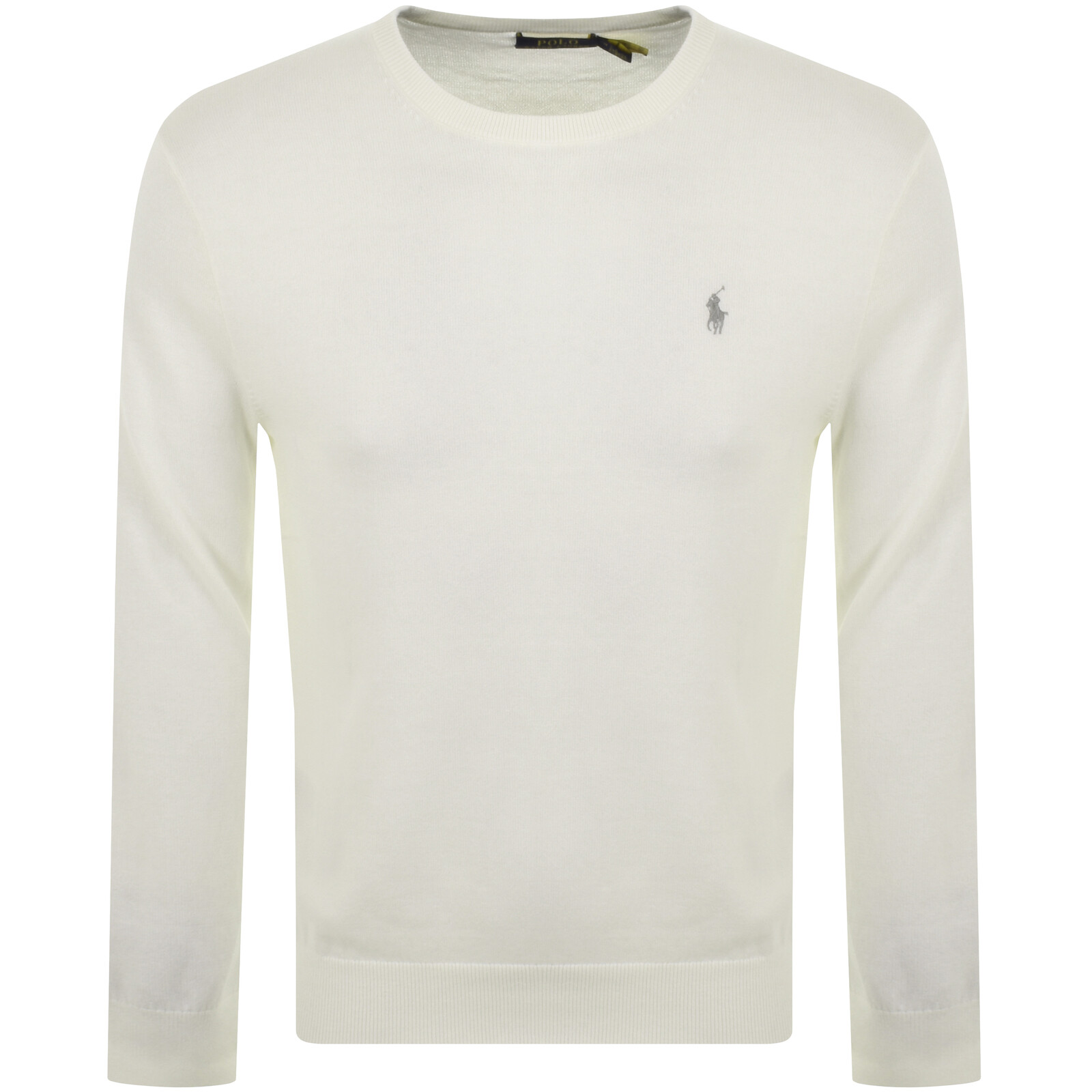 Shop Ralph Lauren Crew Neck Knit Jumper White