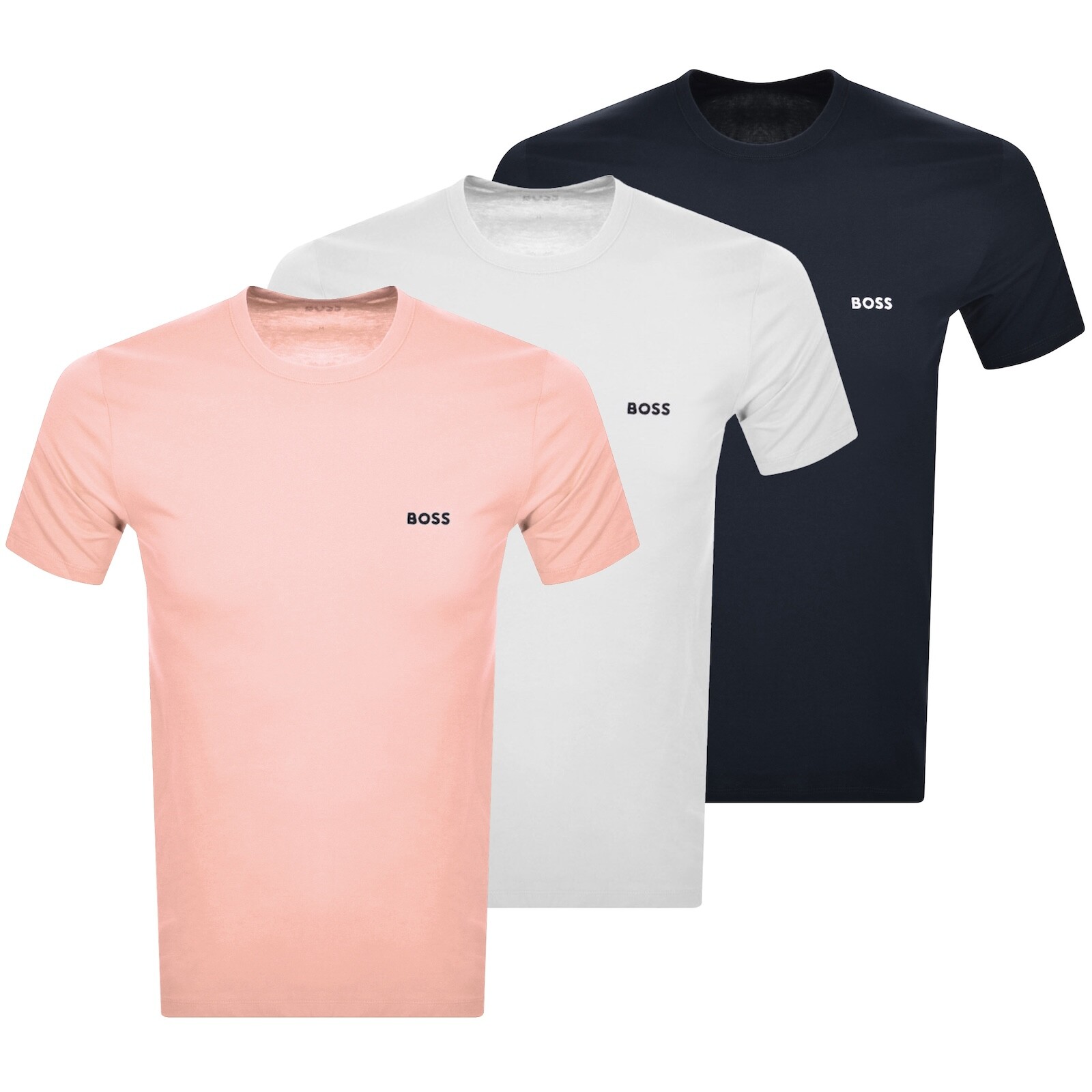 BOSS 3 Pack Crew Neck T Shirts