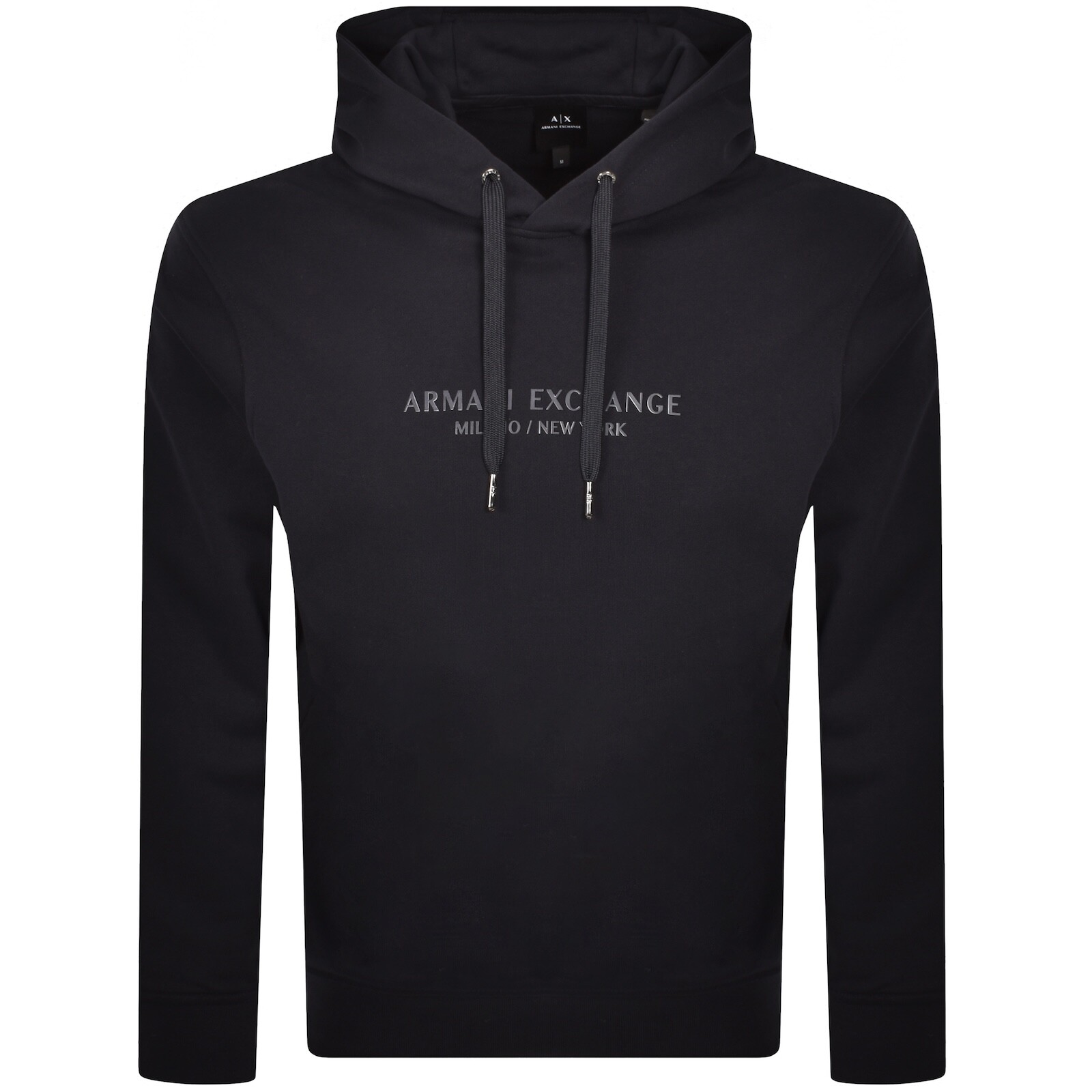 Armani Exchange Logo Hoodie Navy