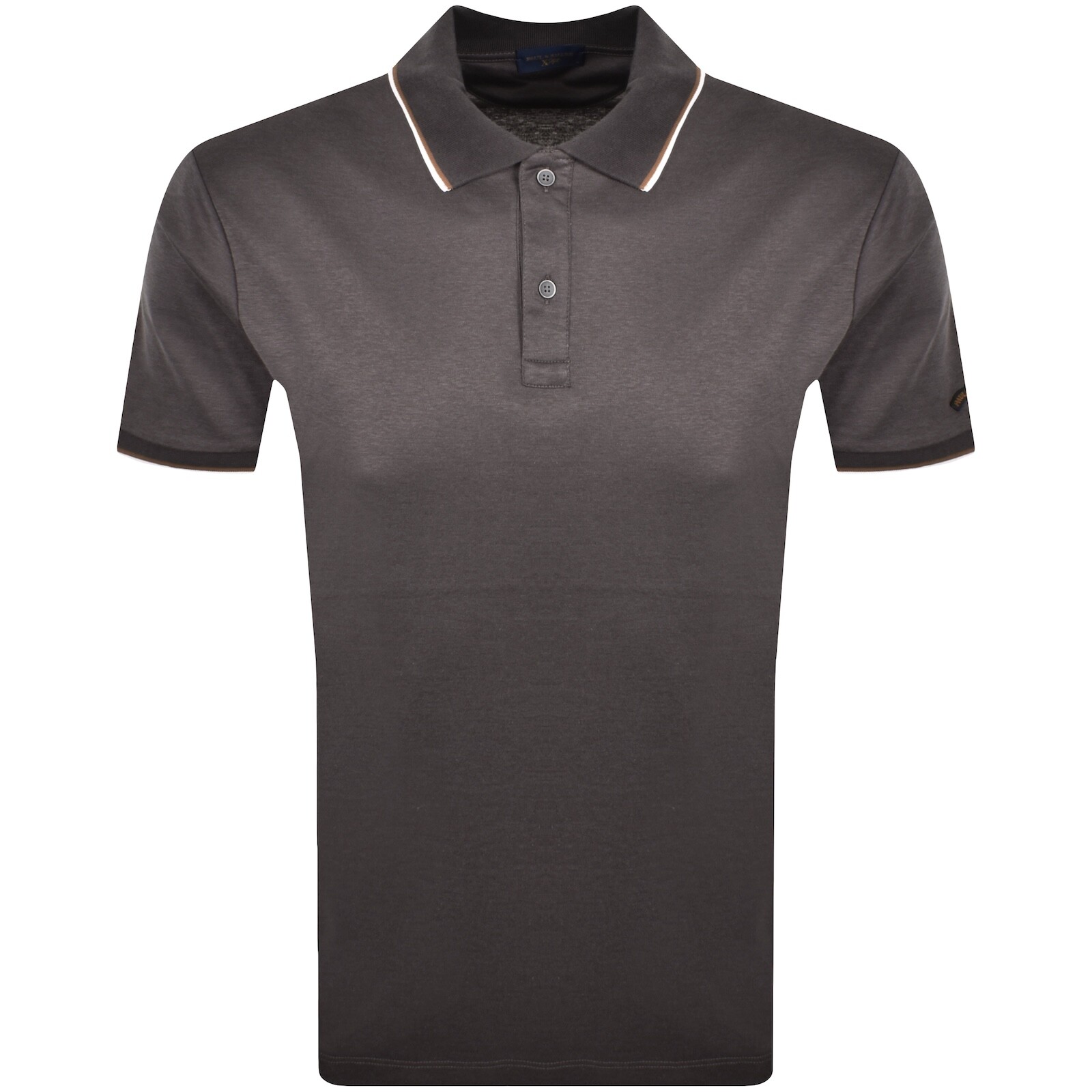 Paul And Shark Logo Polo T Shirt Grey