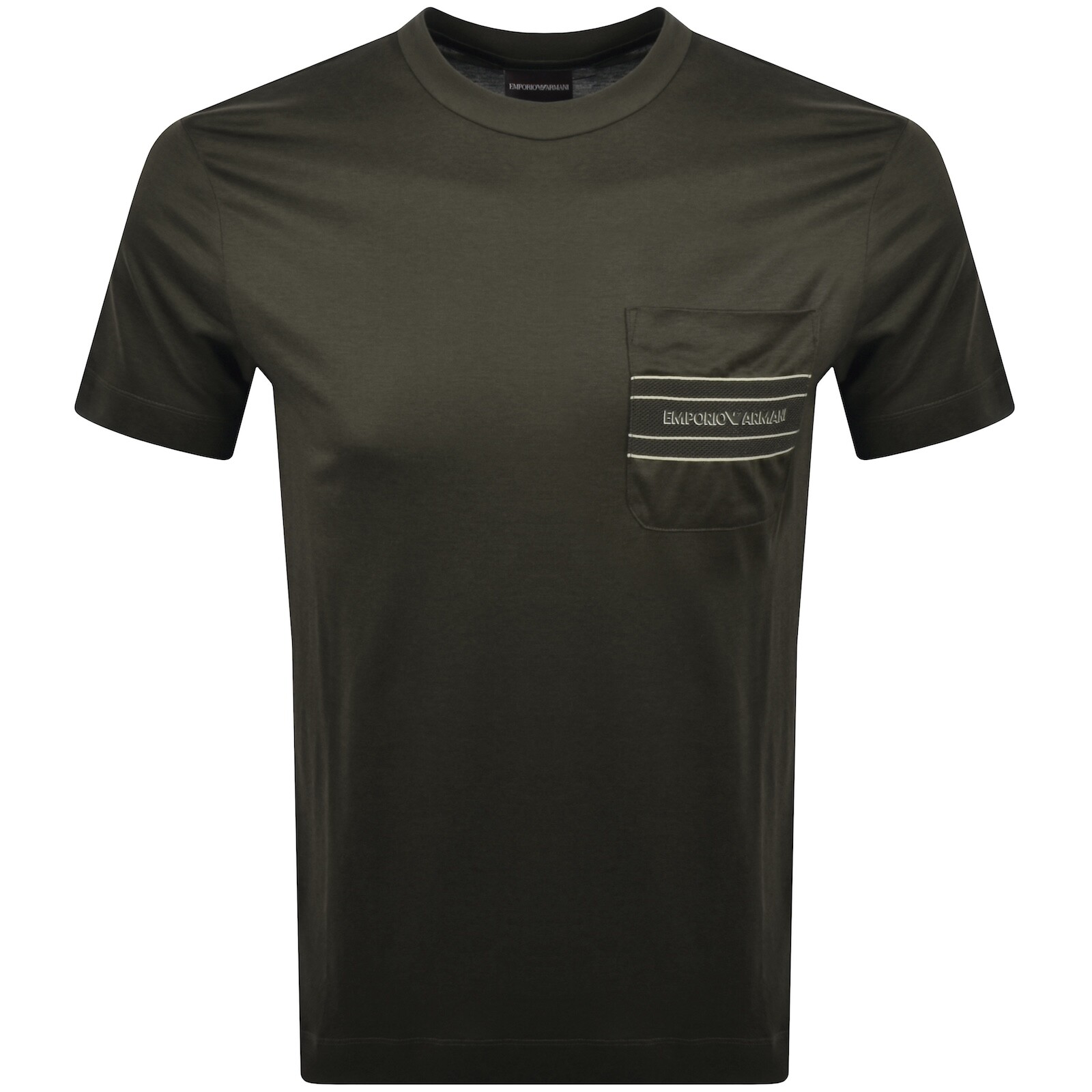 Emporio Armani 3D Effect Logo T Shirt Green