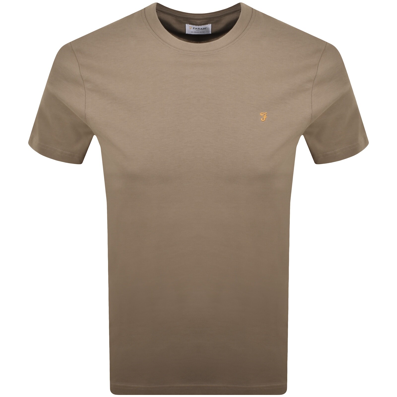 Farah Danny Regular Fit T Shirt Stone Grey