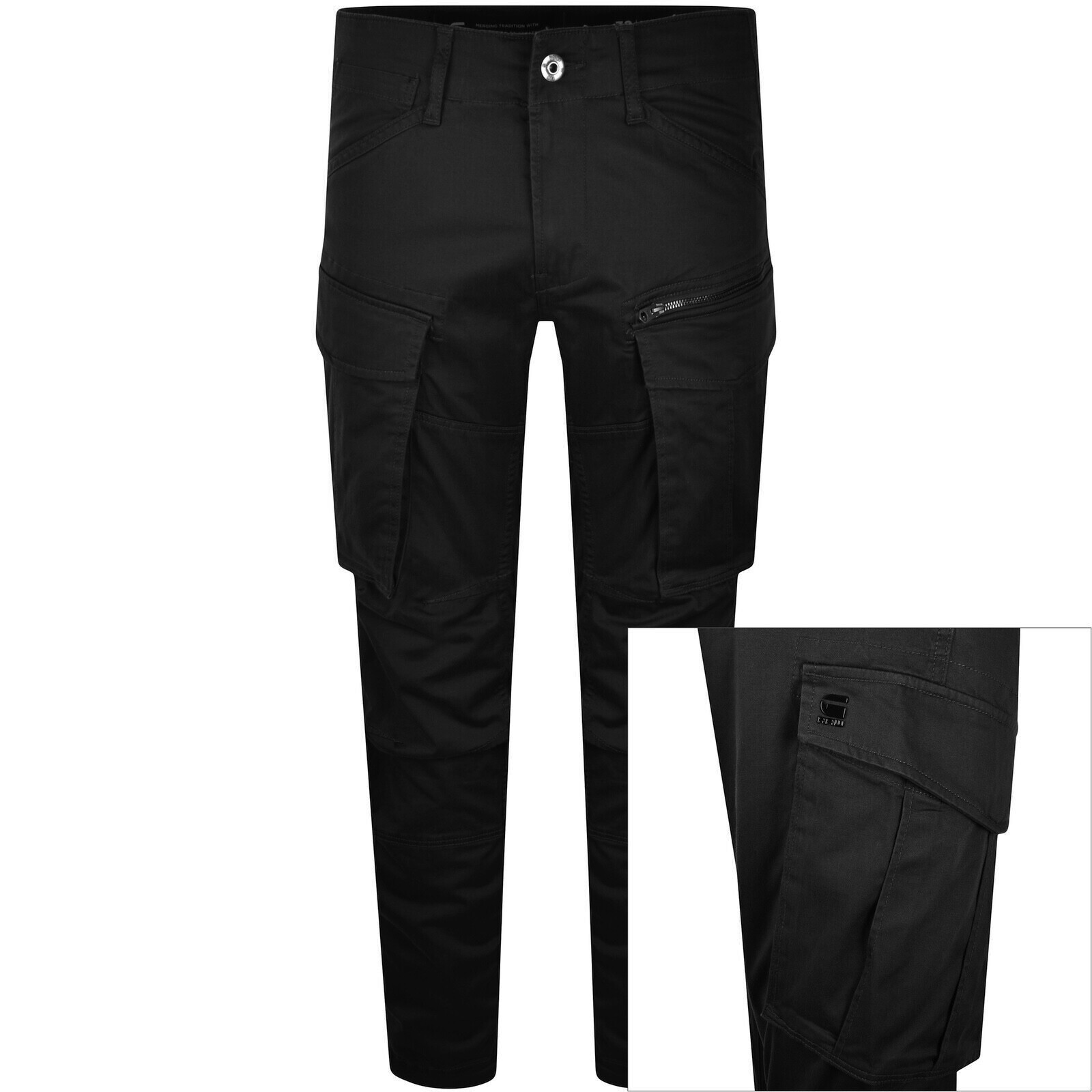 G Star Raw Rovic Tapered Trousers Black