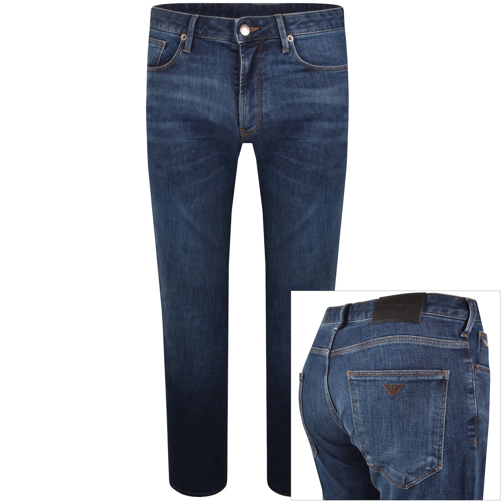 Emporio Armani J45 Jeans Mid Wash Blue
