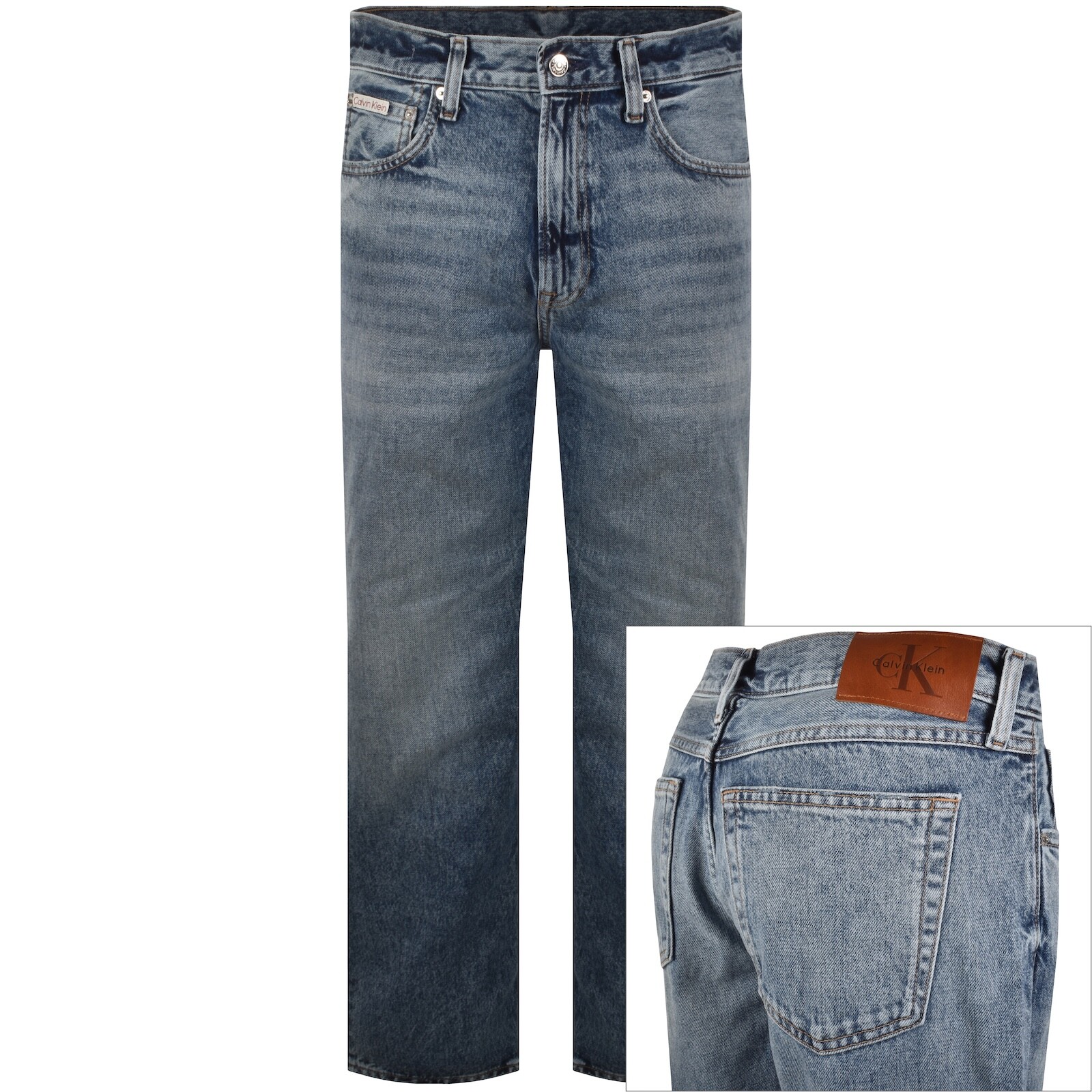 Calvin Klein Jeans 90s Straight Fit Jeans Blue