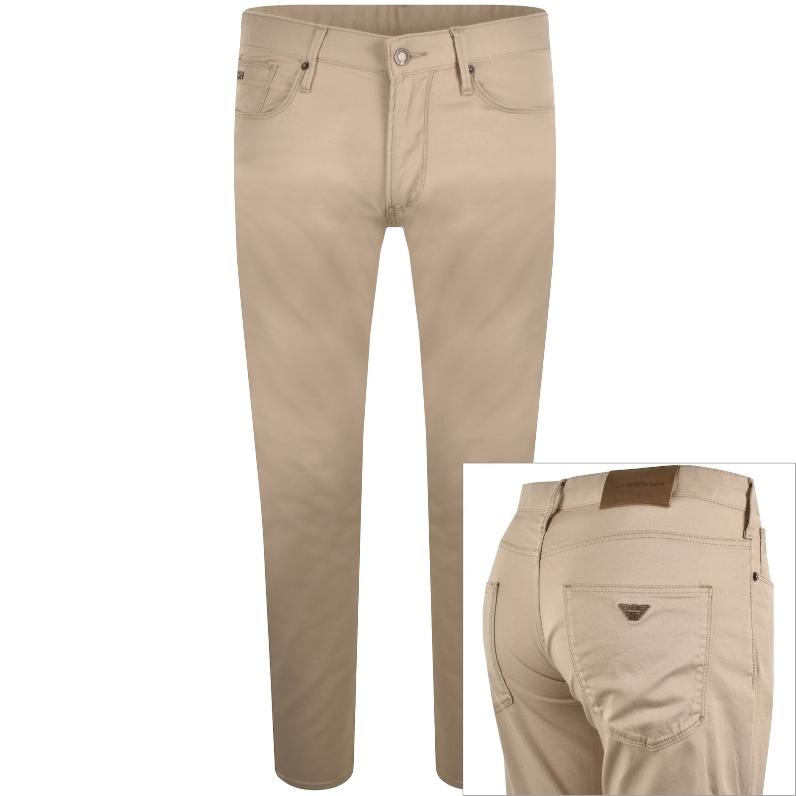 Emporio Armani J06 Slim Fit Trousers Beige
