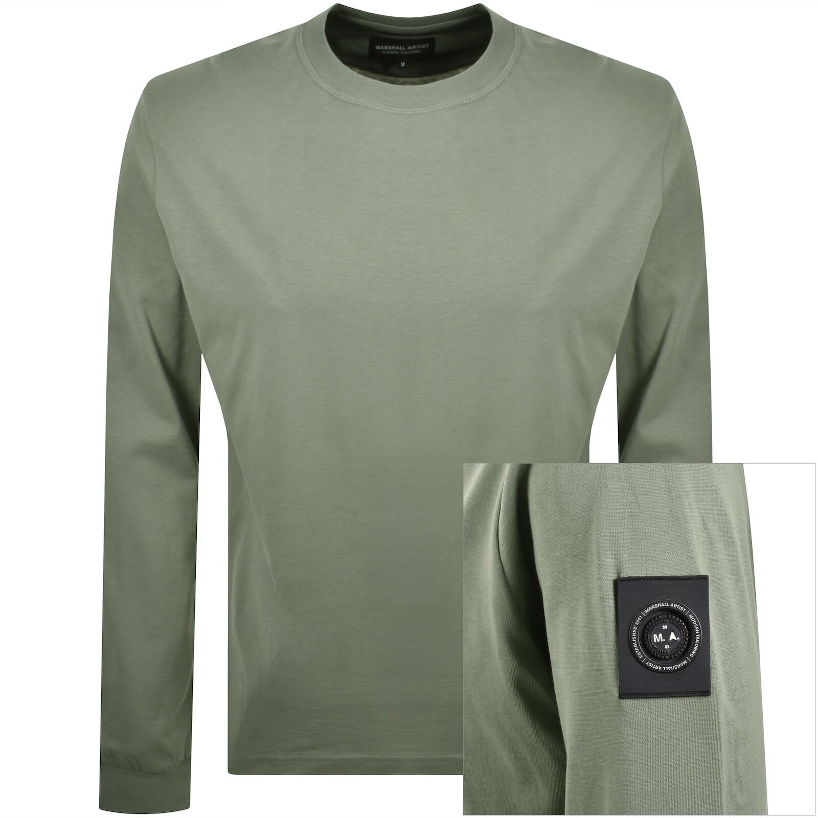 Marshall Artist Siren Long Sleeve T Shirt Green