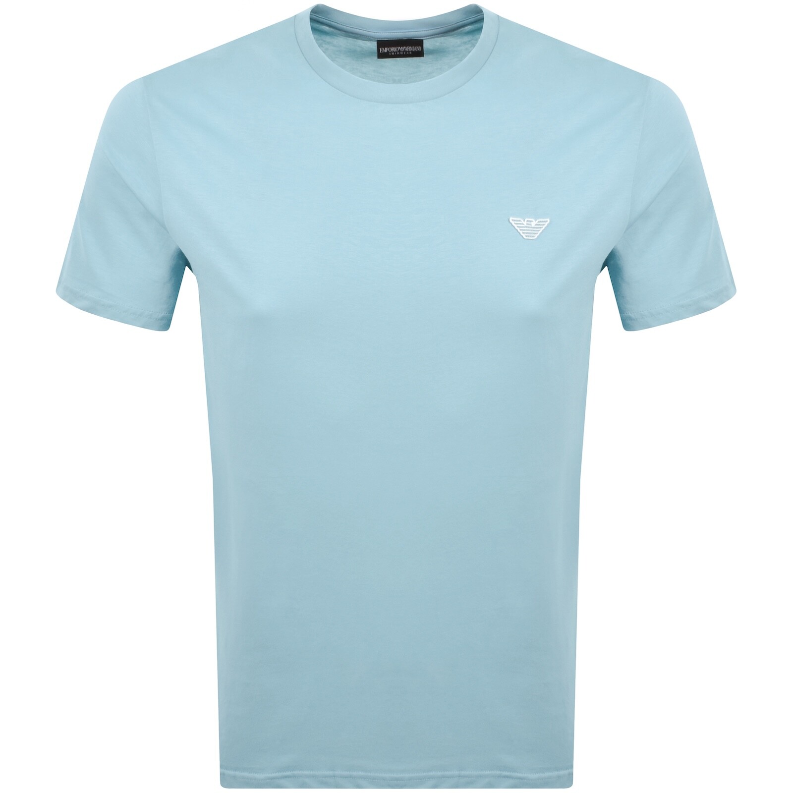 Emporio Armani Logo T Shirt Blue