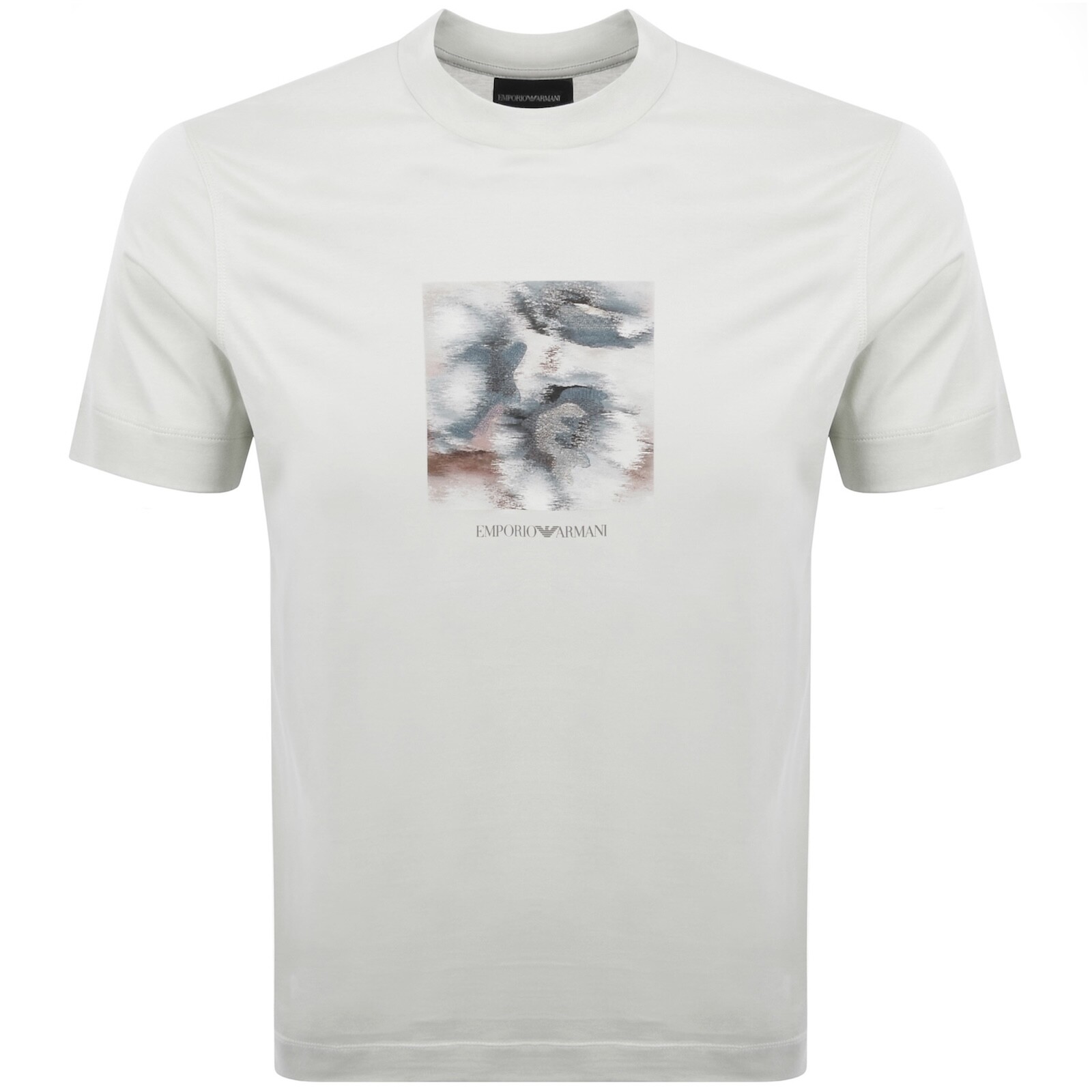 Emporio Armani Logo T Shirt Off White
