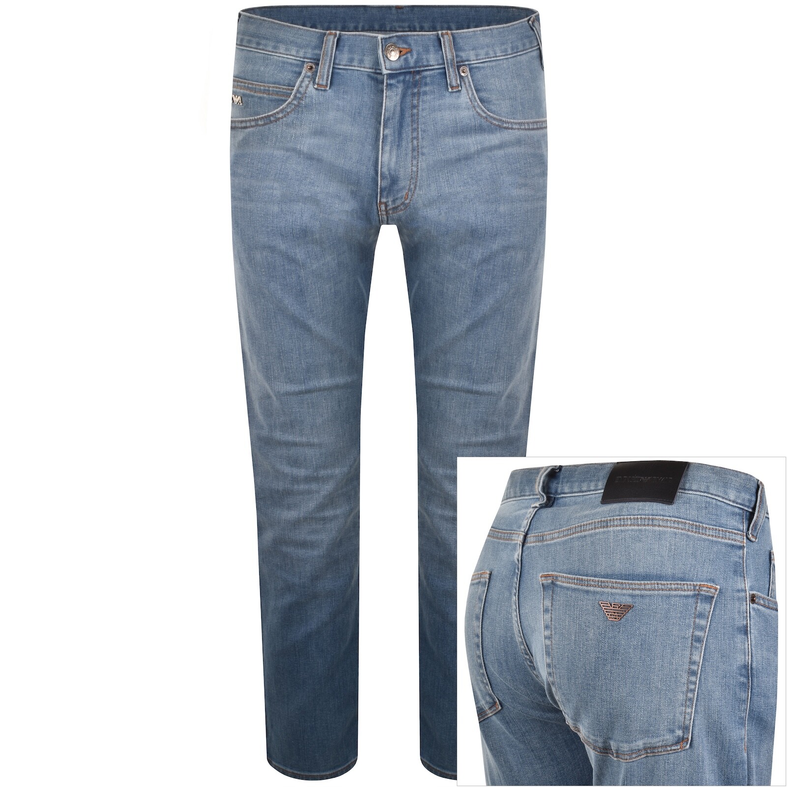 Emporio Armani J45 Jeans Light Wash Blue
