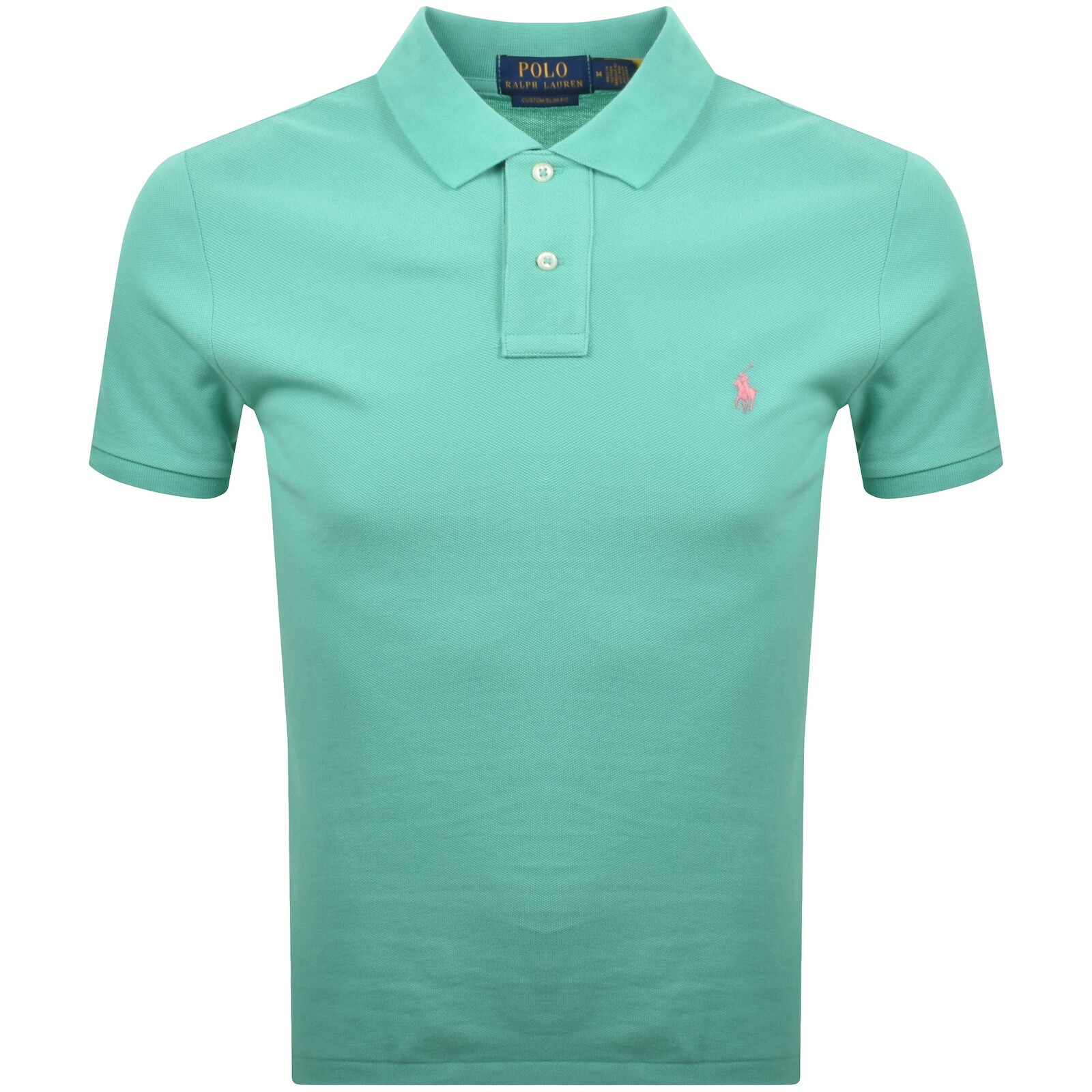 Ralph Lauren Custom Slim Fit Polo T Shirt Green