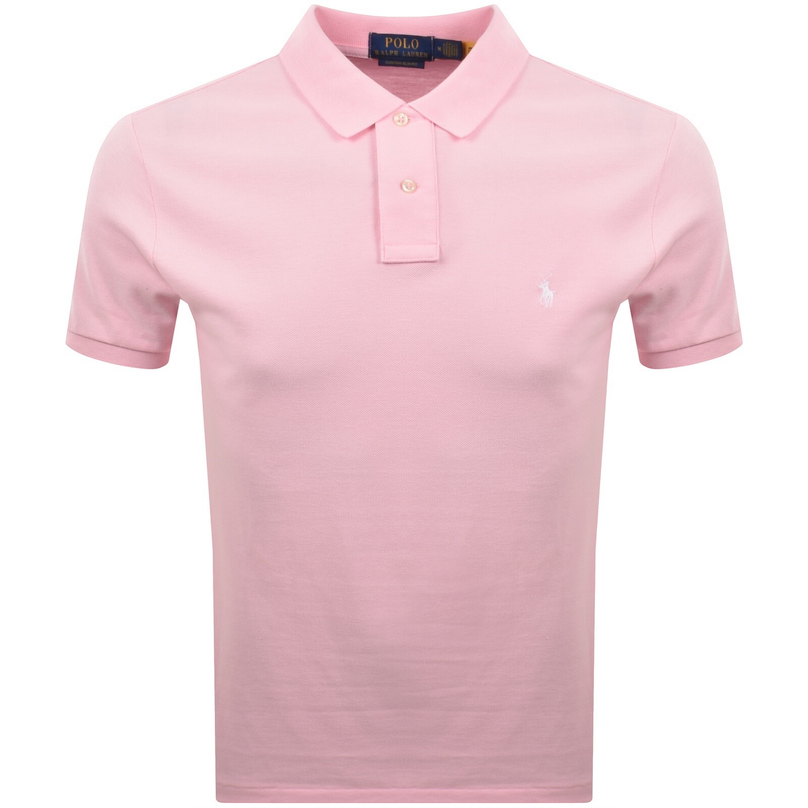 Ralph Lauren Custom Slim Polo T Shirt Pink