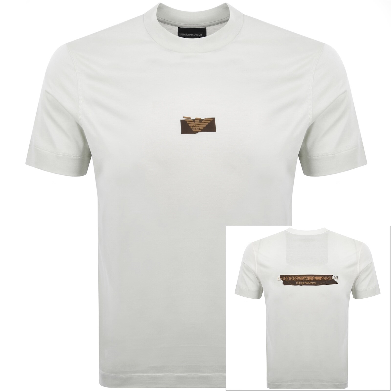 Emporio Armani Logo T Shirt Snow White