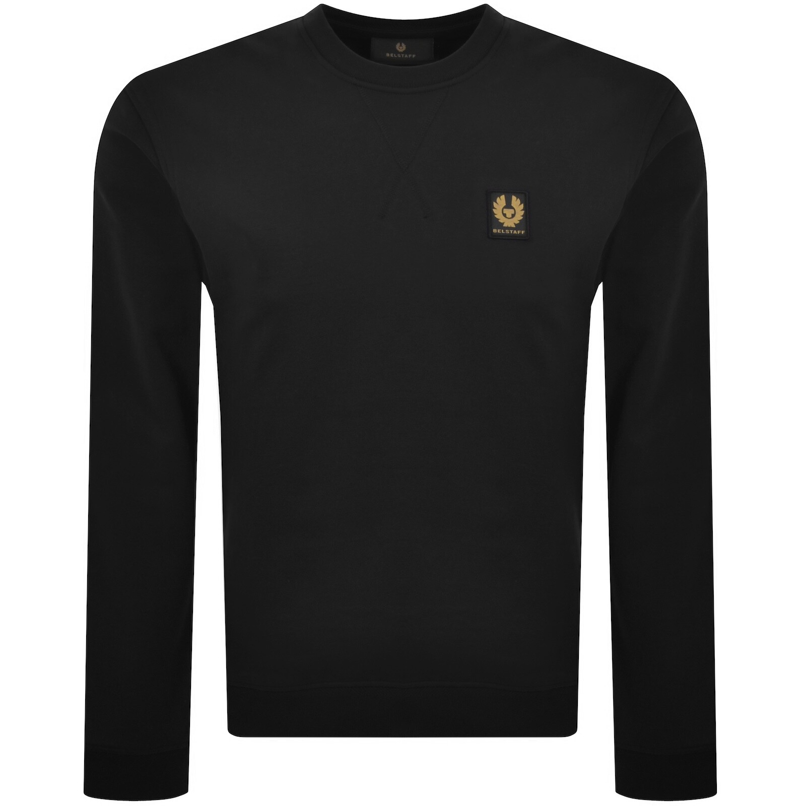 Belstaff Men's Sweatshirt Cotton Fleece Black Size 2xl