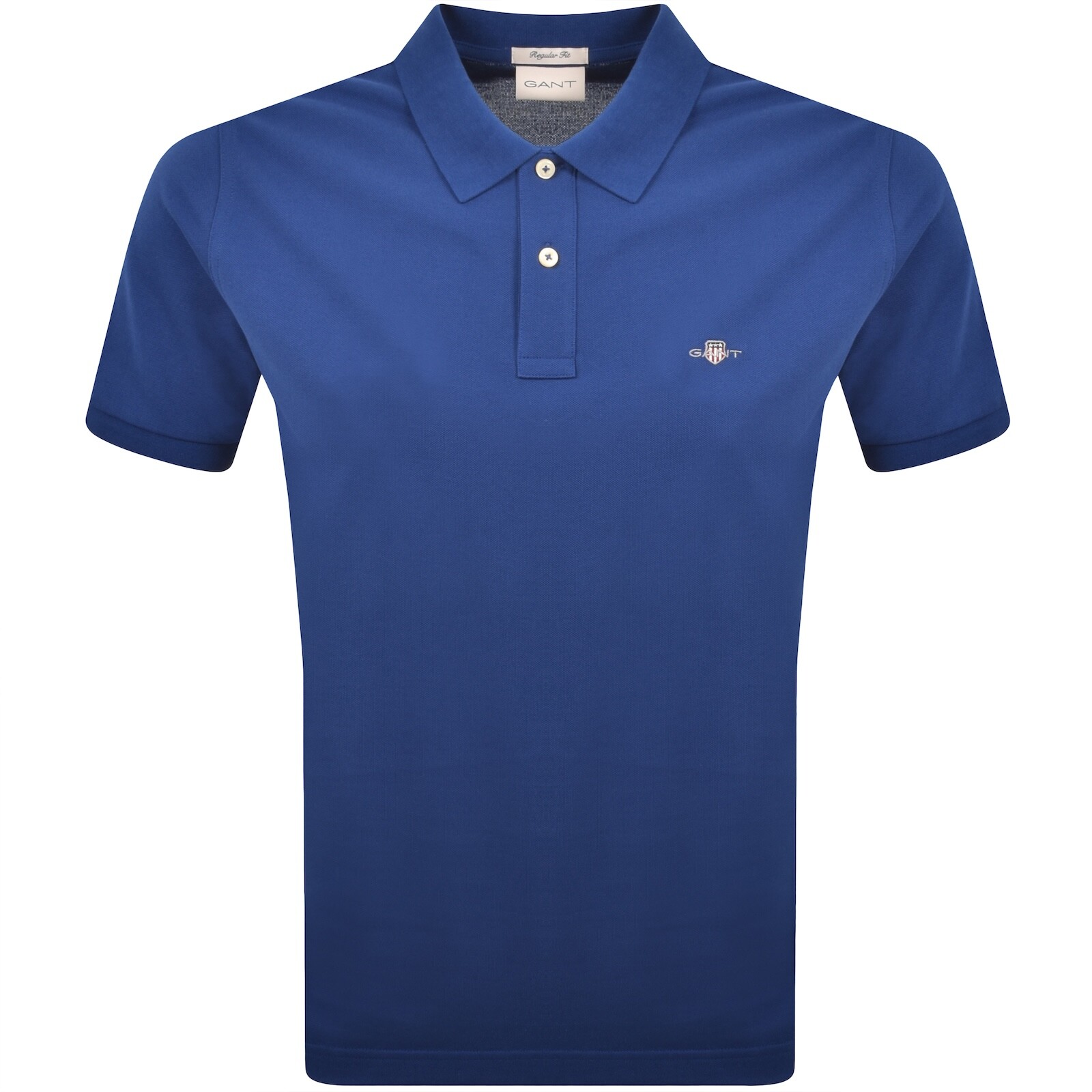 Gant Regular Fit Shield Pique Polo T Shirt Blue