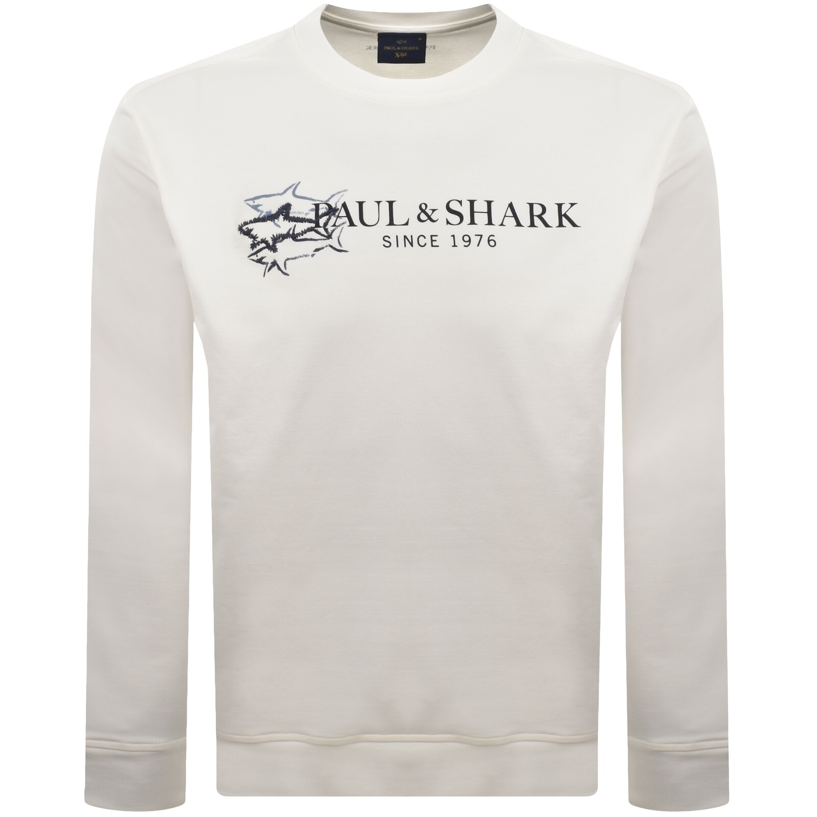 Paul And Shark X-Soft Logo Sweatshirt White